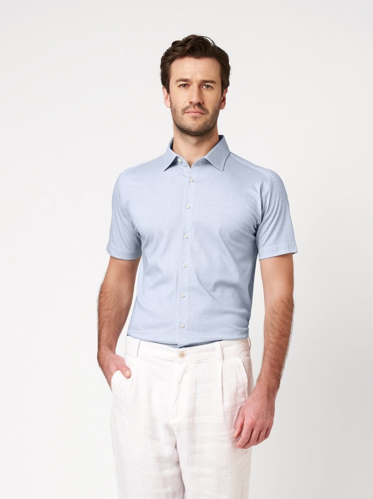 DESOTO Chemise à manches courtes »Casual Kent 1/2« chemise en jersey, coupe slim