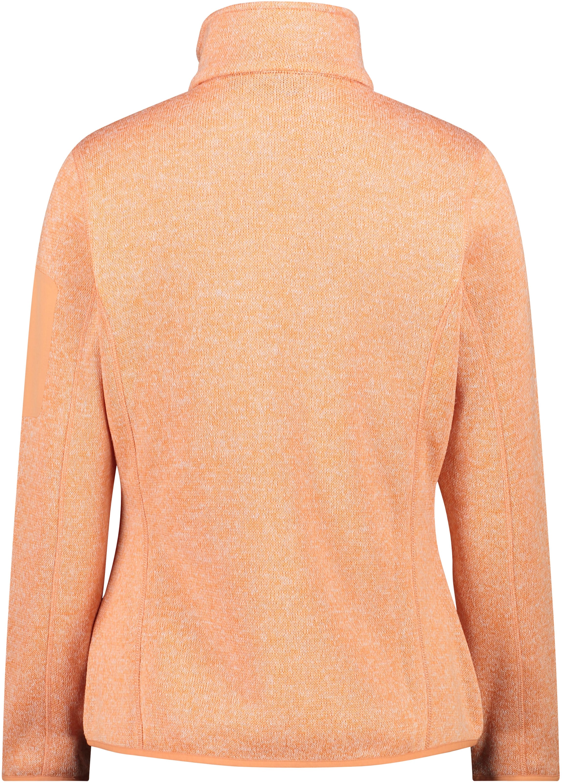 CMP Veste en laine polaire »KNITTED MELANGE FLEECE WOMAN JACKET« 1 cuis tlg. Wärmeisolierend & Schnell trocknend & Atmungsaktiv