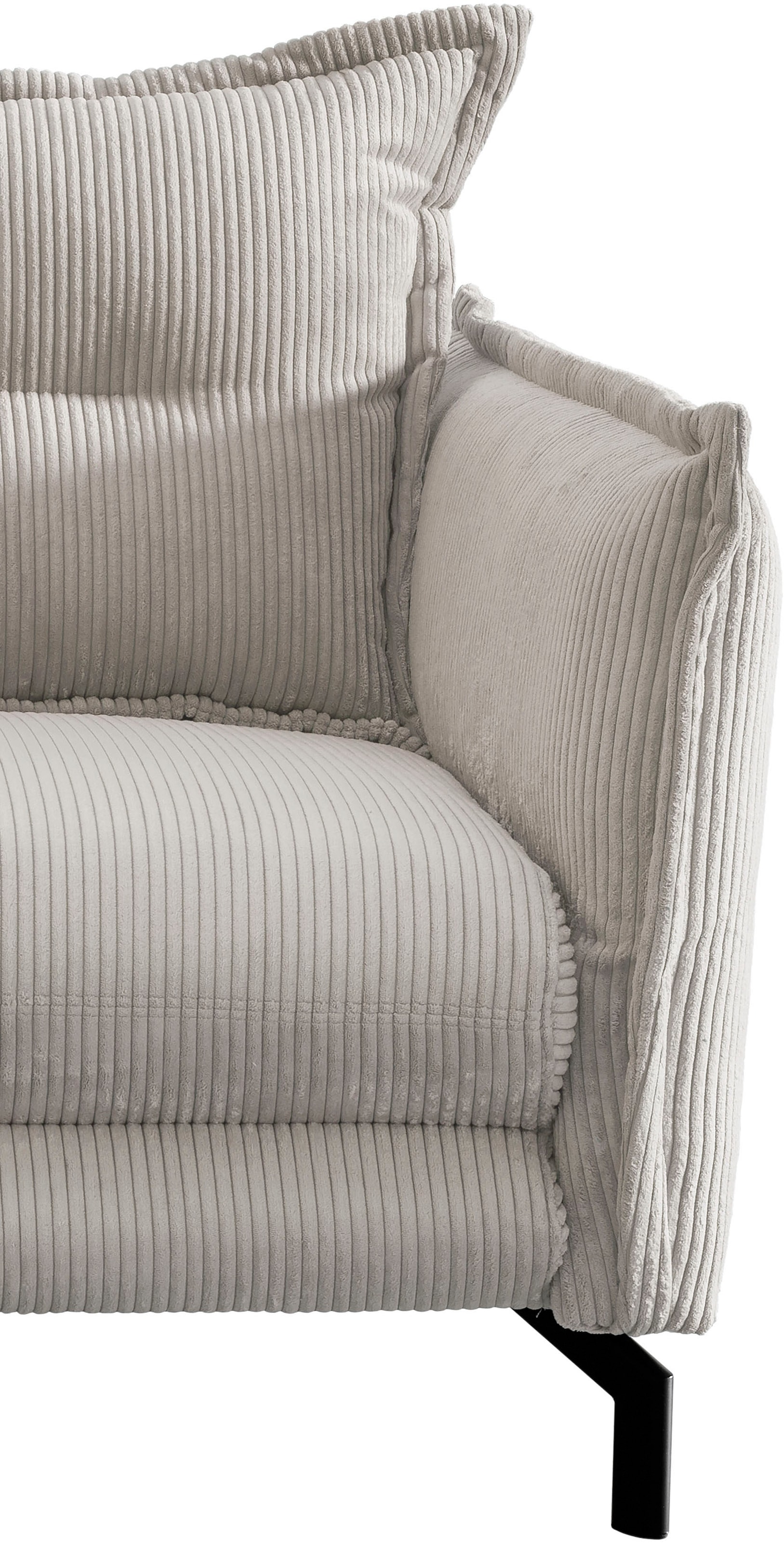 Home affaire Groupe de sièges »LAVA modern und elegant, aktuelle Kissenoptik« 3-Sitzer und 2-Sitzer, 2 pièces tlg. Armlehnen verstellbar