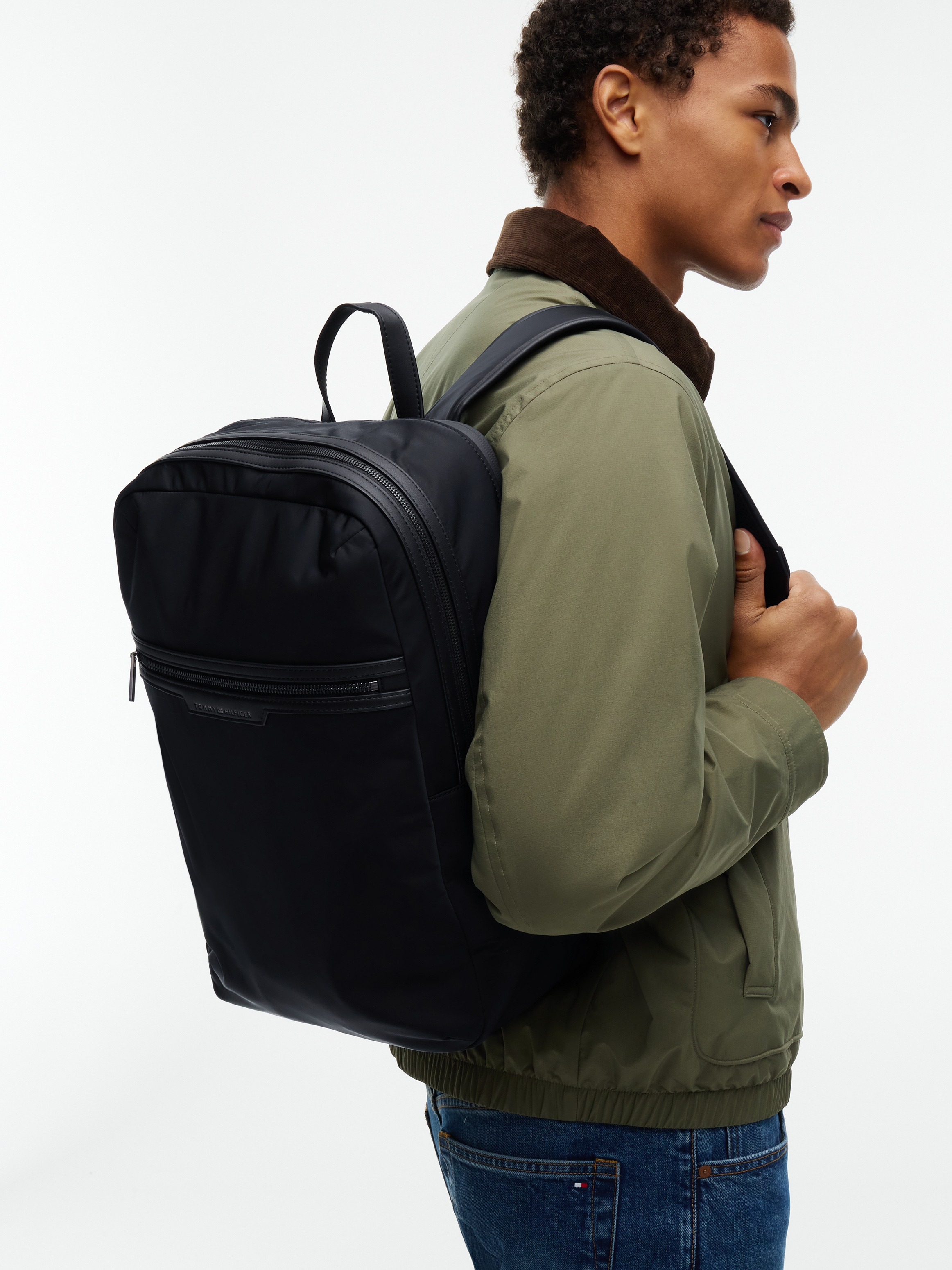 Tommy Hilfiger Sac à dos »TH NYLON TECH BACKPACK« sac à dos de loisir unisexe, sac de voyage avec logo