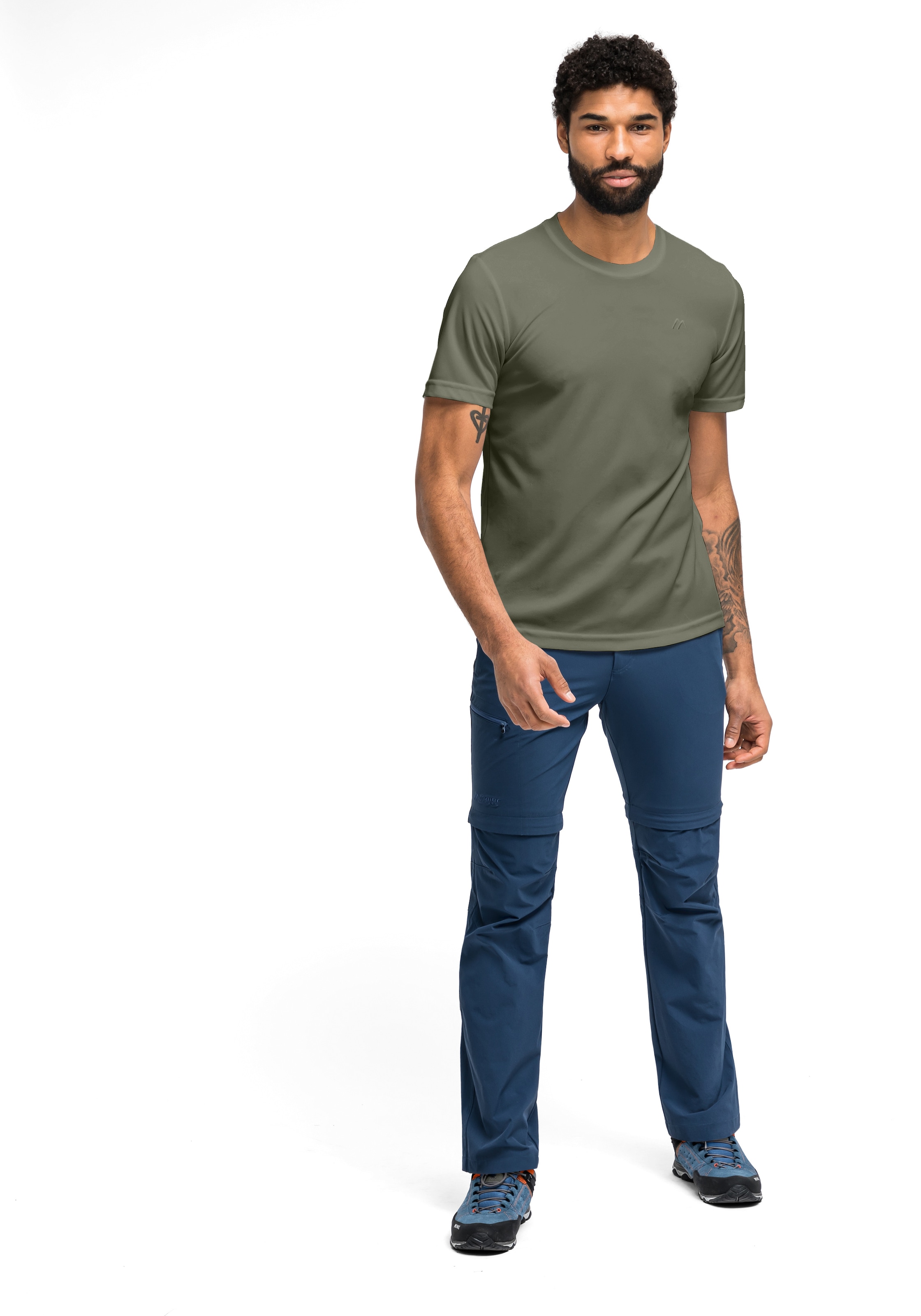 Maier Sports T-shirt »Walter« Herren Kurzarmshirt, leichtes Sommer Funktionsshirt, Rundhals, Reg Fit