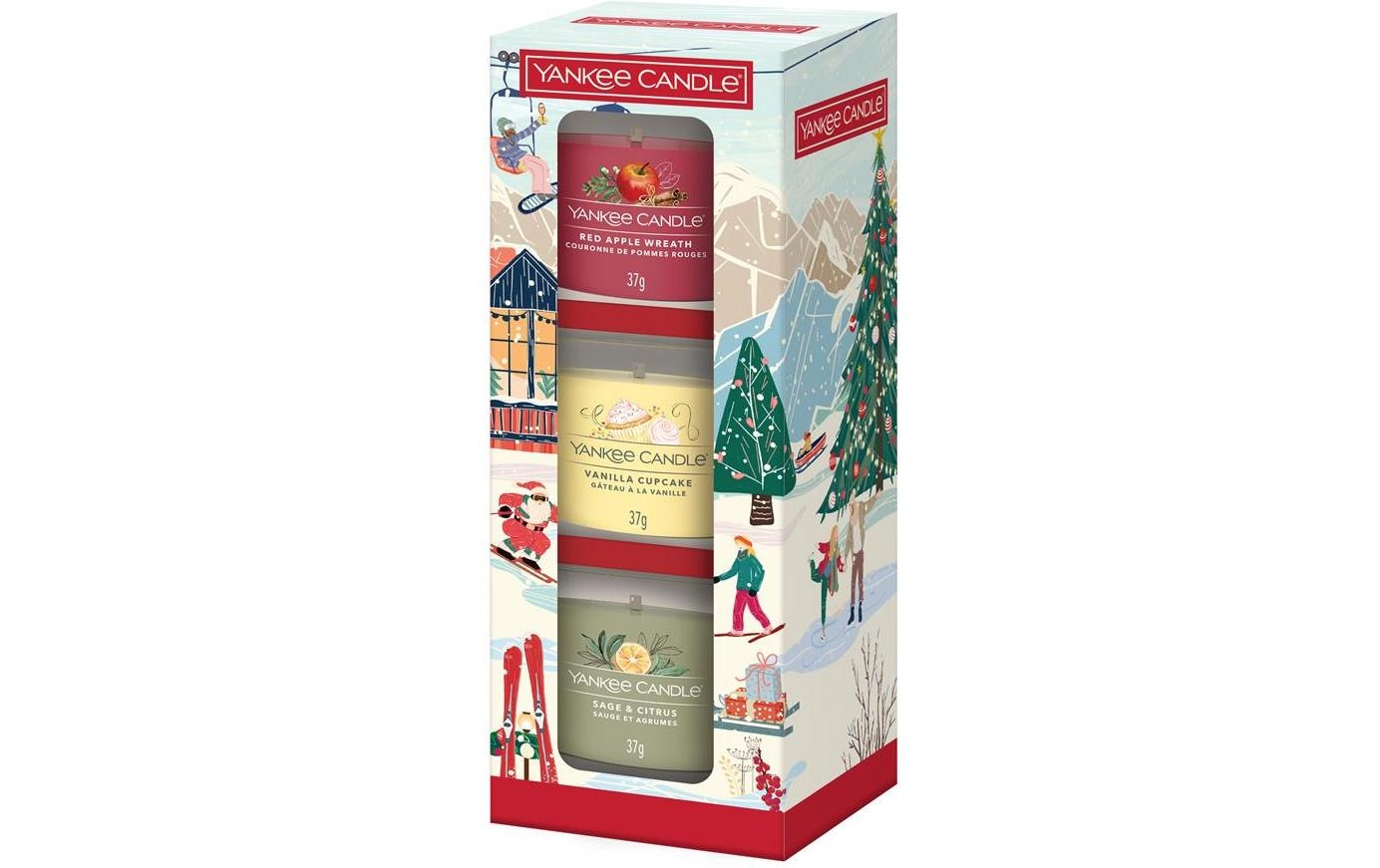 Yankee Candle Duftkerze »Kerzenglas Holiday Party 3 x 37 g«