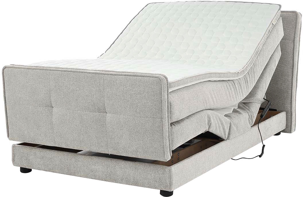 Jockenhöfer Gruppe Lit boxspring »Paloma, Kopf- und Fussteil elektromotorisch verstellbar« KS-Topper, incl. matelas TTFK 7 zones H4