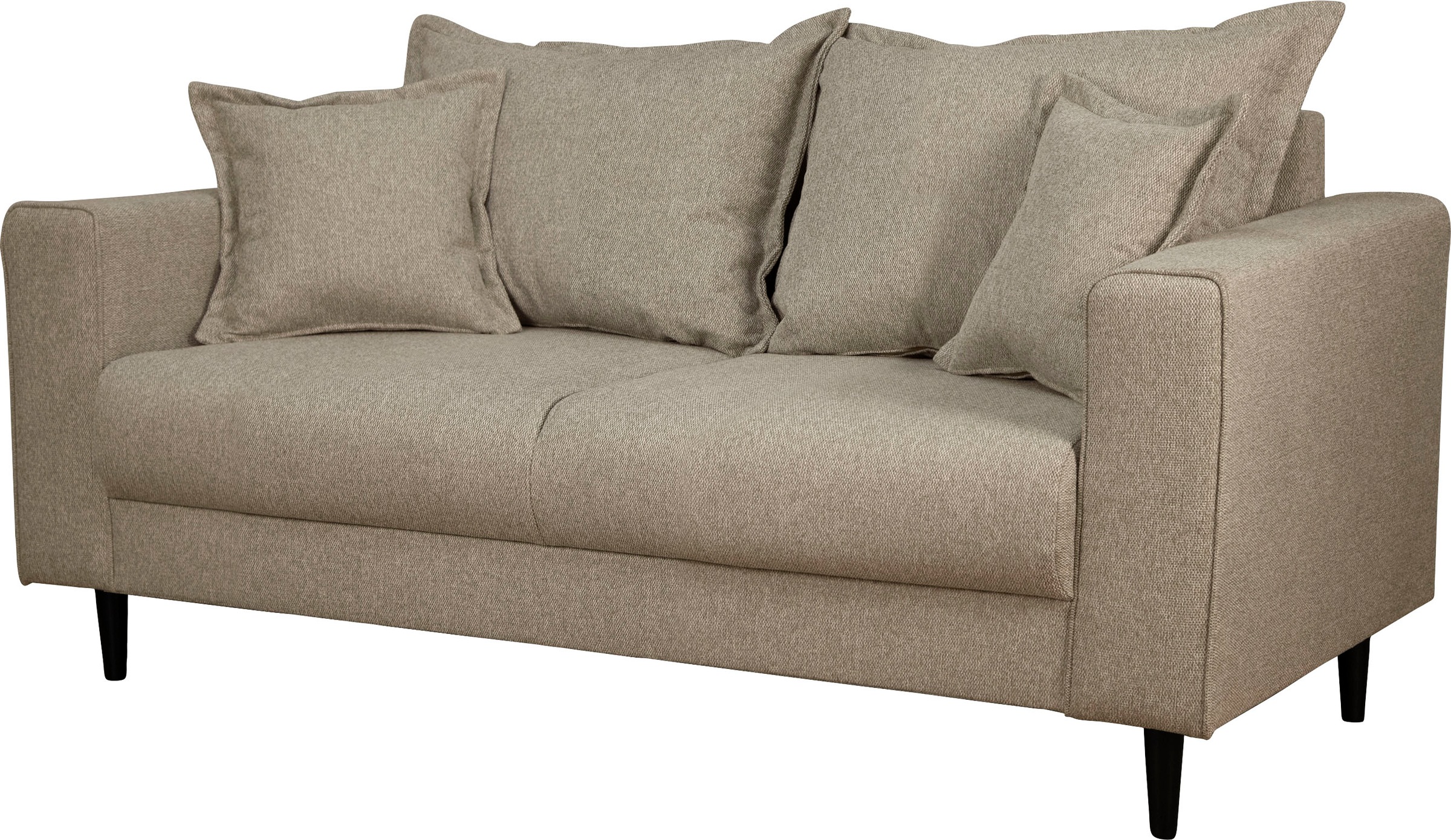 Home affaire 2-Sitzer »VEYRAS, hoher Sitzkomfort, Masse B/T/H:  162/84/76 cm« mit Wellenunterfederung, incl. Rückenkissen und Zierkissen