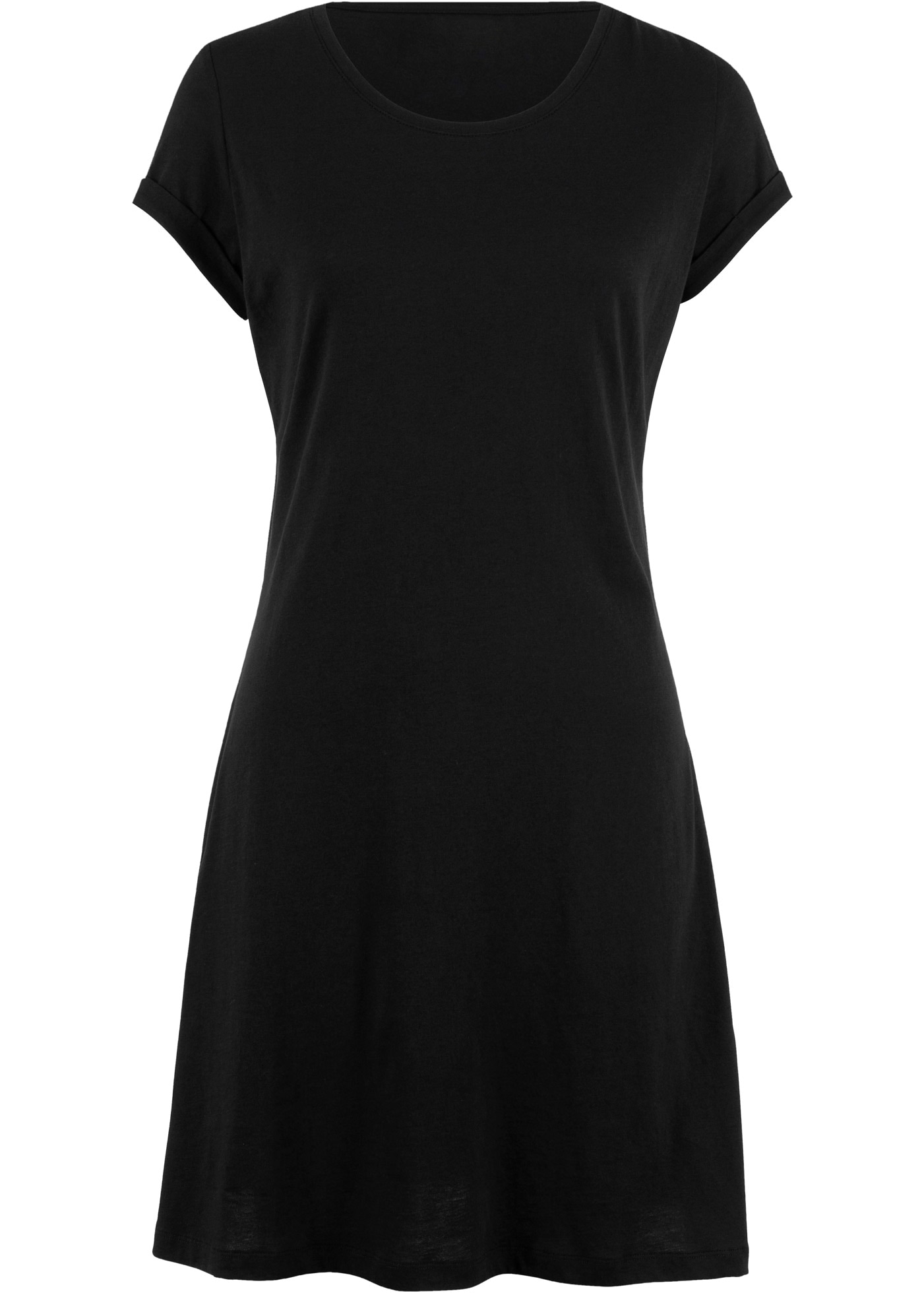 bonprix Robe t-shirt für warme Tage, aus reiner Baumwolle, taillierte Passform