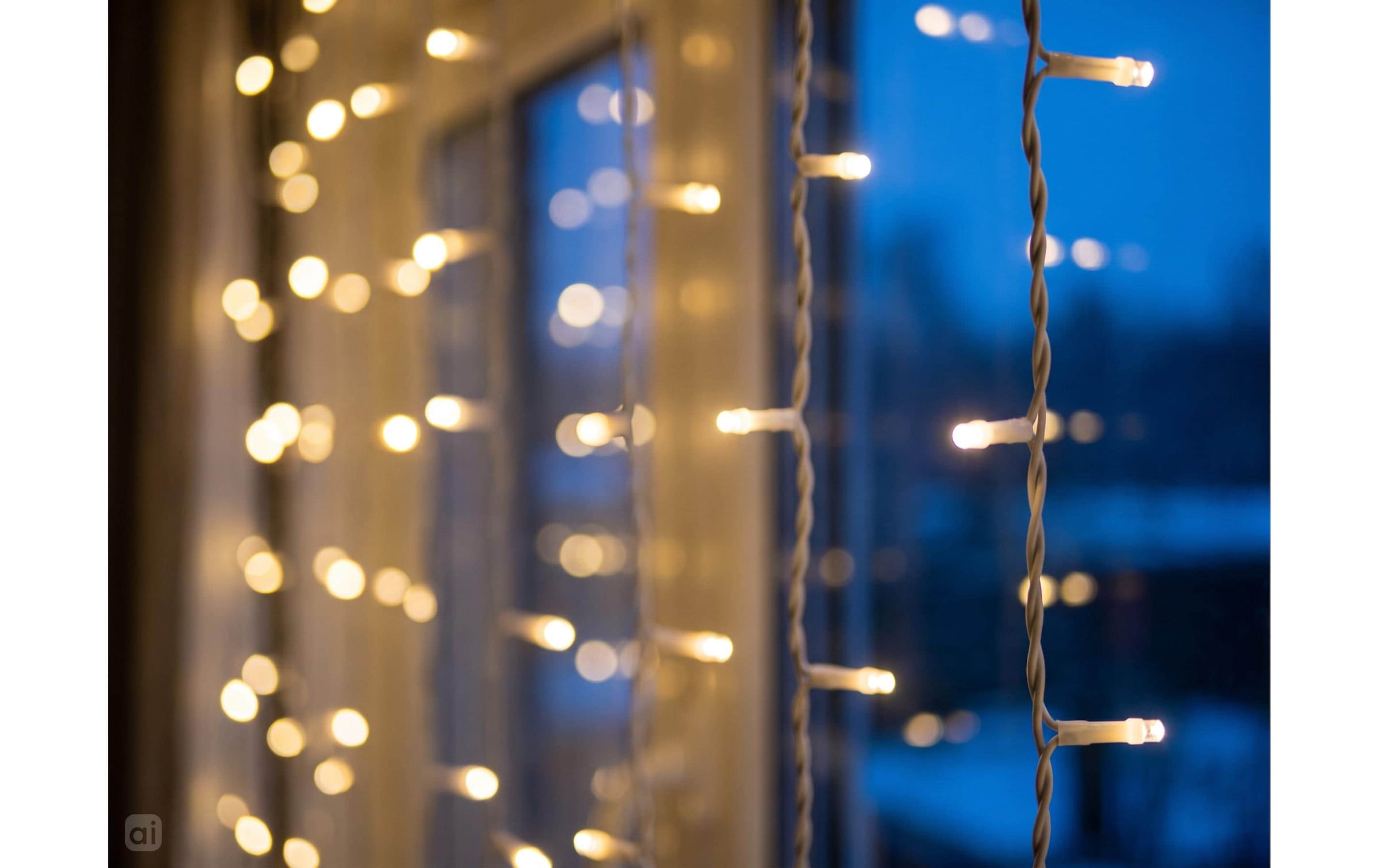 Cocon Guirlande lumineuse »Lichtervorhang, 400 LEDs Warmweiss, 3 m«