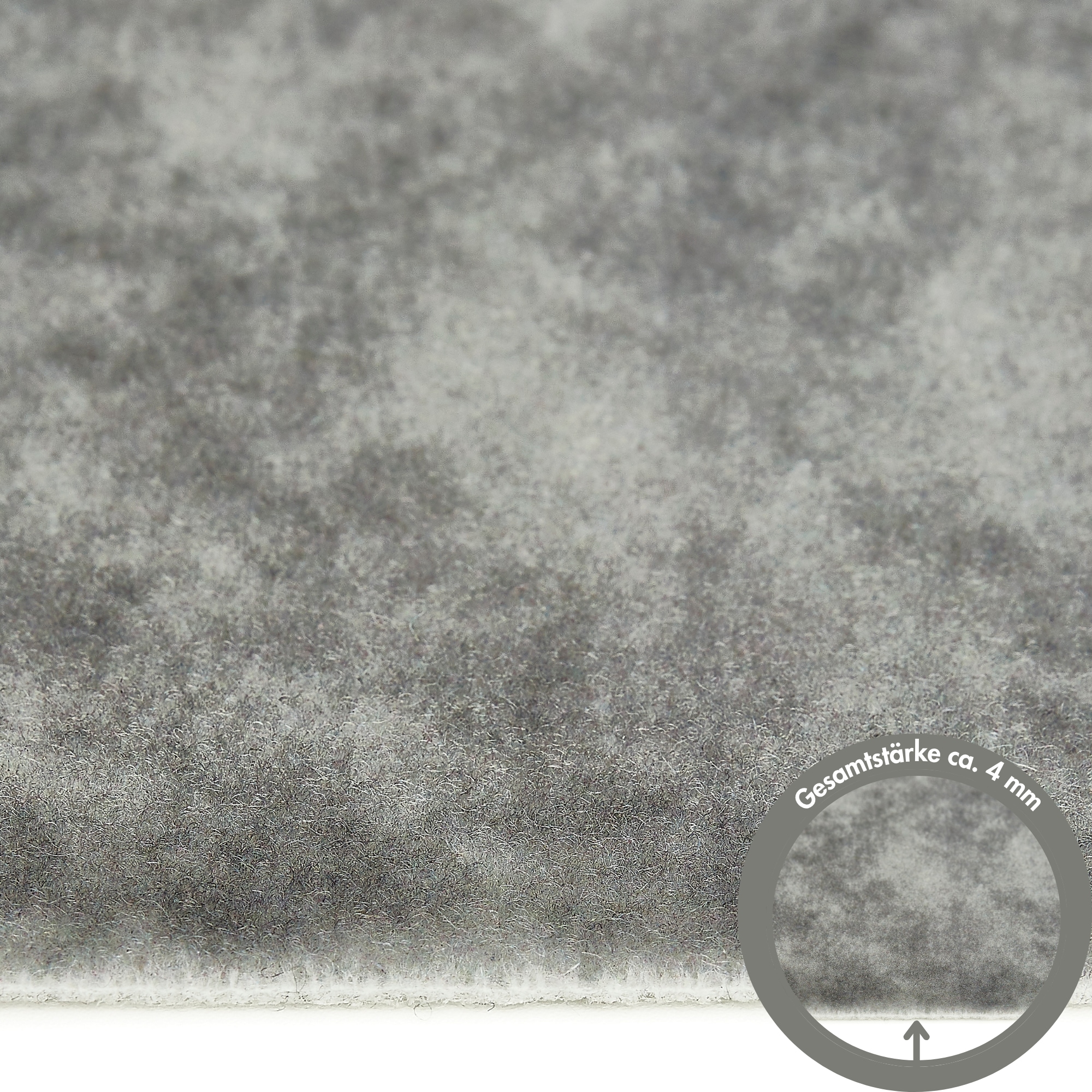 Andiamo Teppichfliese »Colmar Nadelfilz, Gesamthöhe 4 mm« quadratisch 40x40 cm, selbstklebend, robust & strapazierfähig, 25 Stück (4 qm)