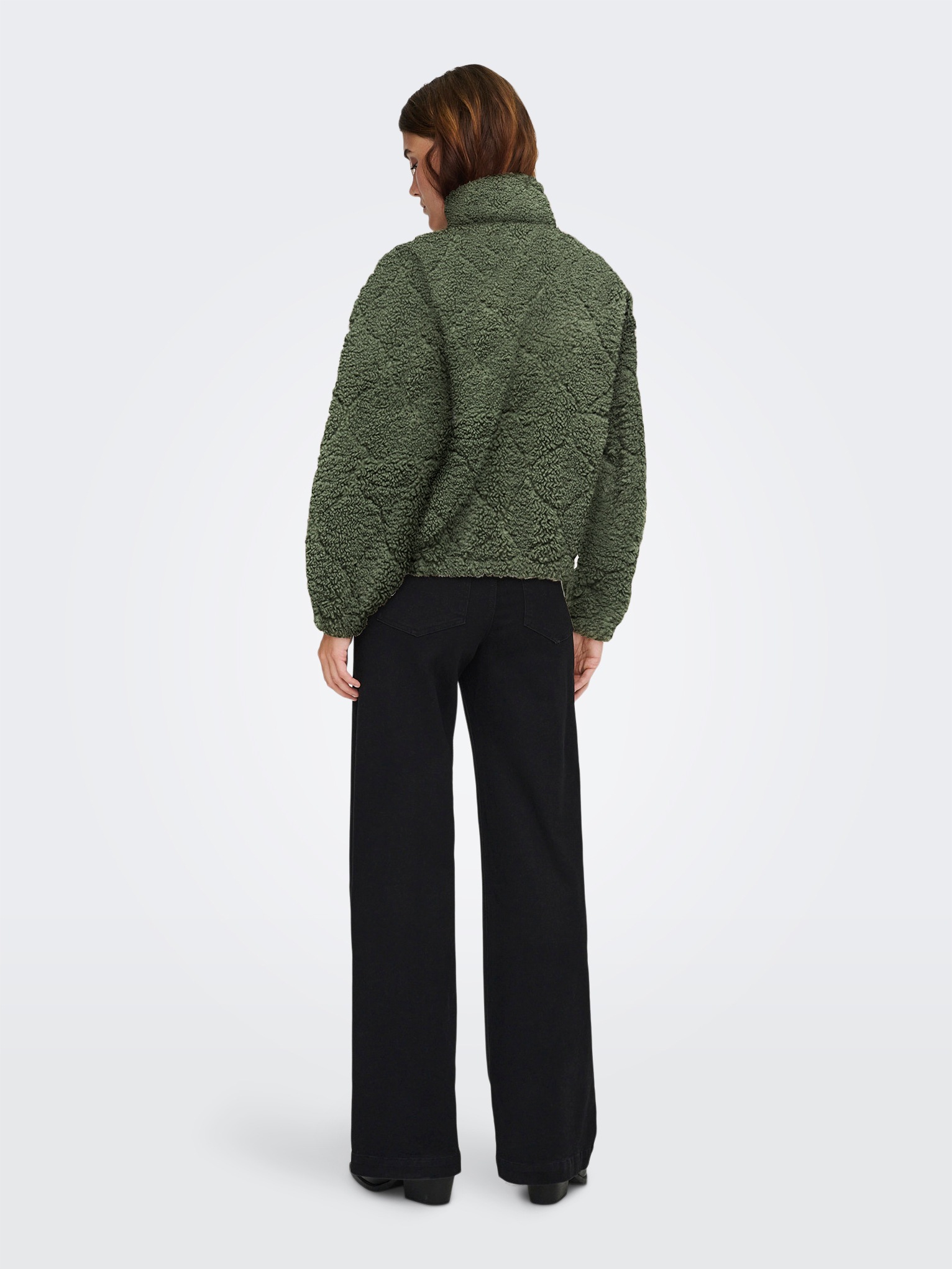 ONLY Sweatjacke »ONLXENA L/S TEDDY BOX SWT«