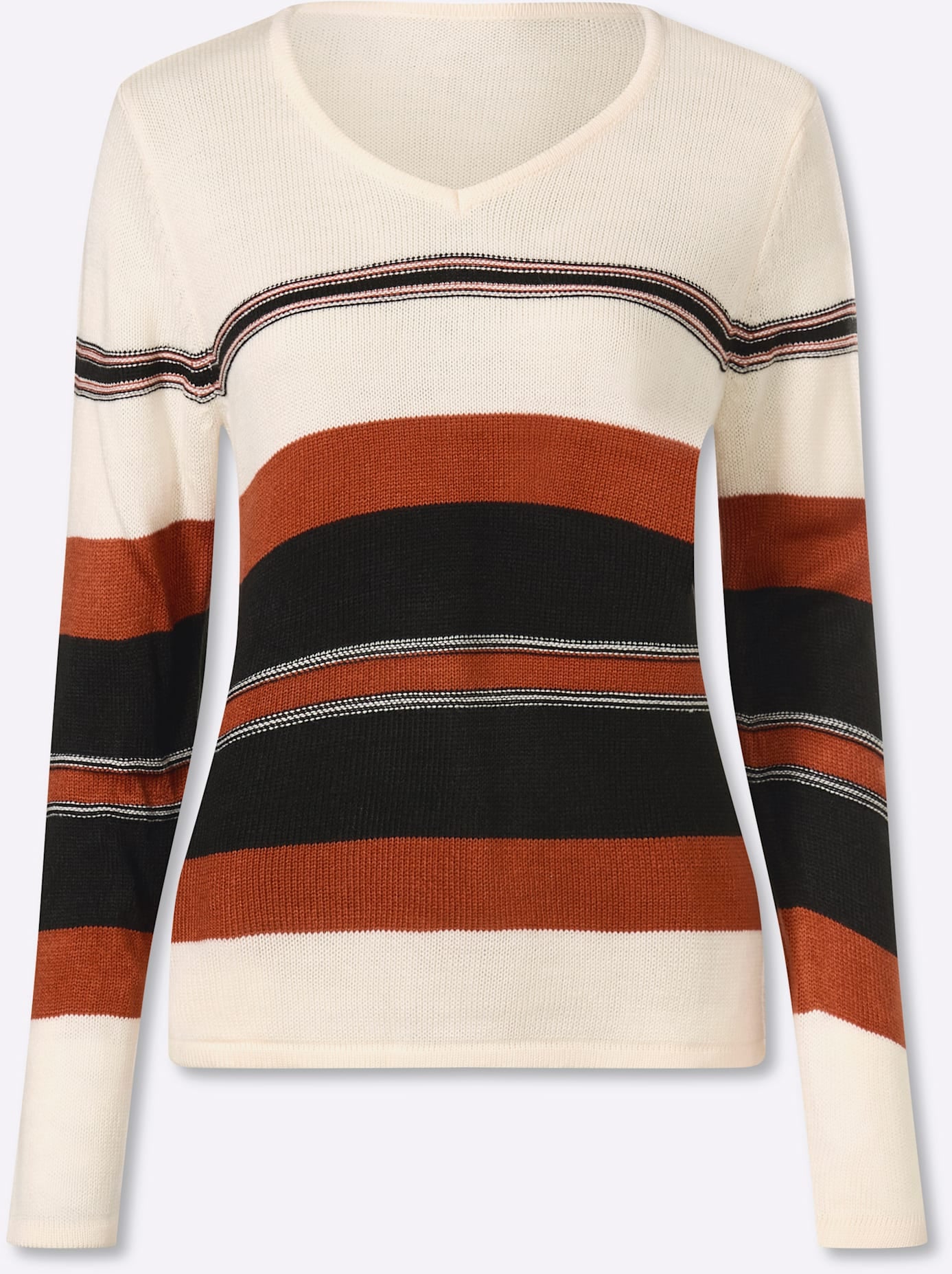 Classic Basics Pull col V »Langarm-Pullover«
