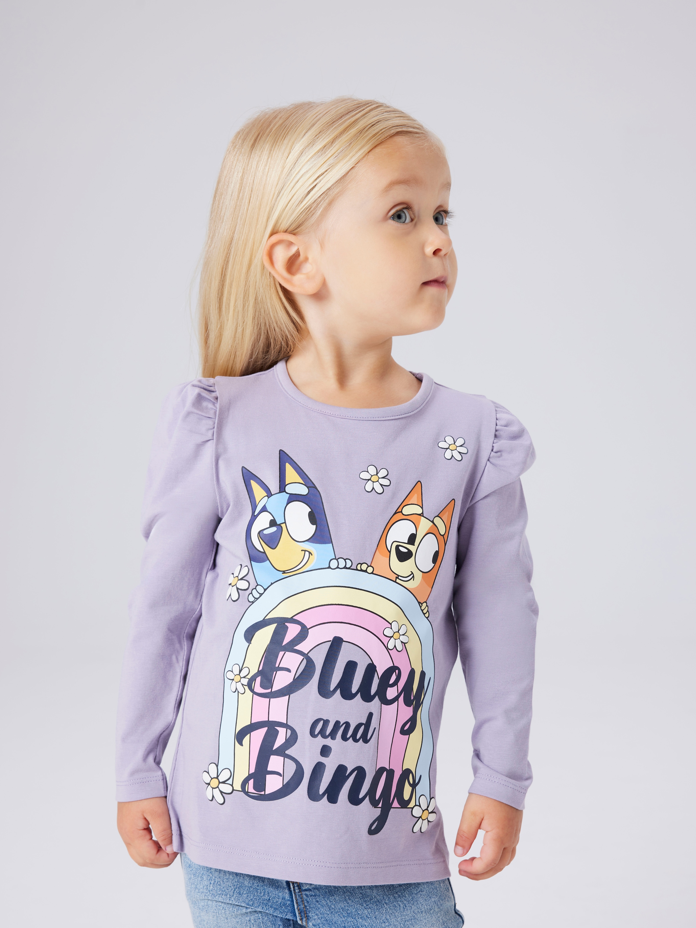 Name It T-shirt à manches longues »NMFJESSIE BLUEY LS TOP BOX NOOS SKY«