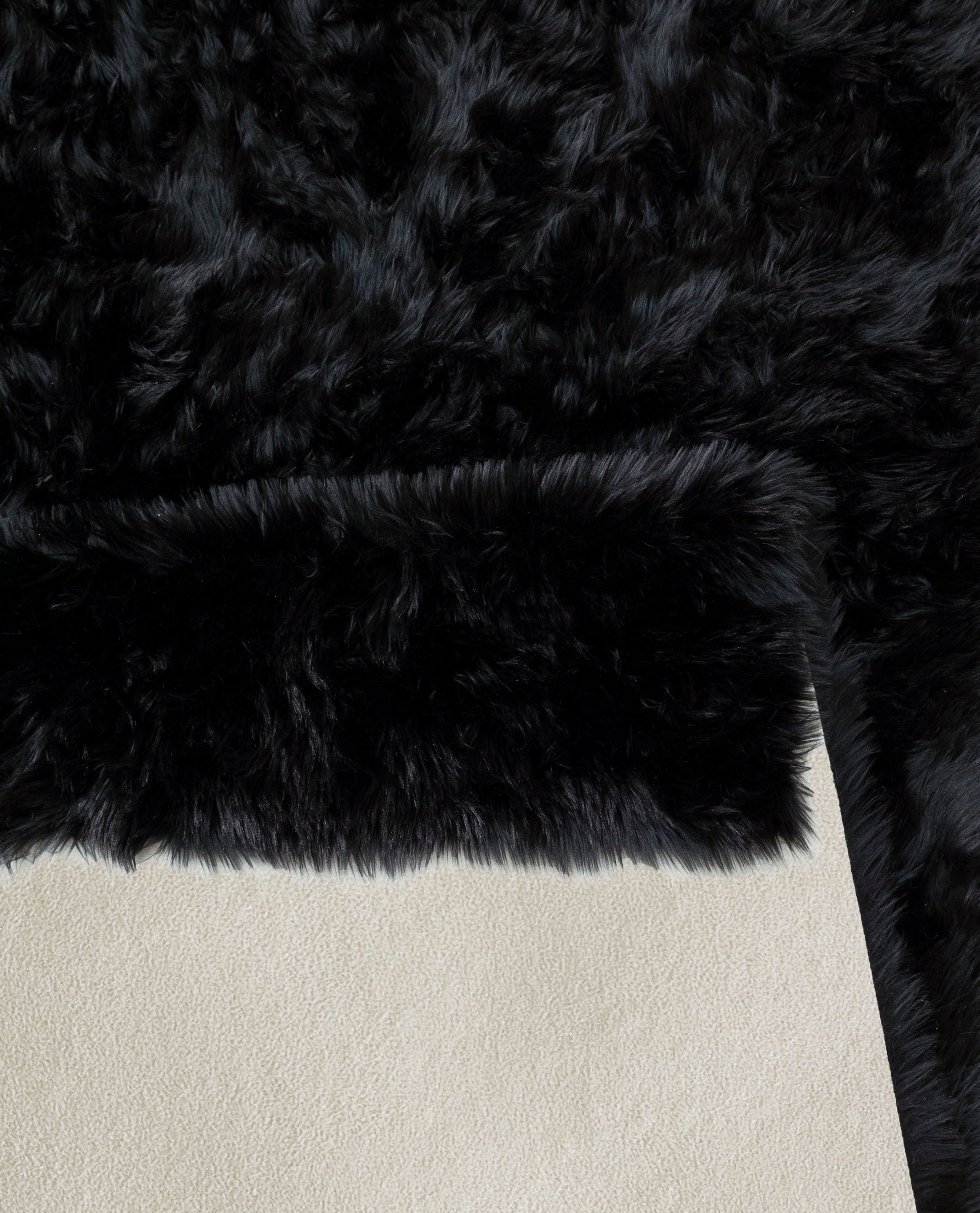 my home Tapis en fourrure »Dena, Hochflor Teppiche« Rectangulaire 60 mm Höhe Kunstfell, weich, Uni-Farben, Wohnzimmer, Schlafzimmer, Esszimmer