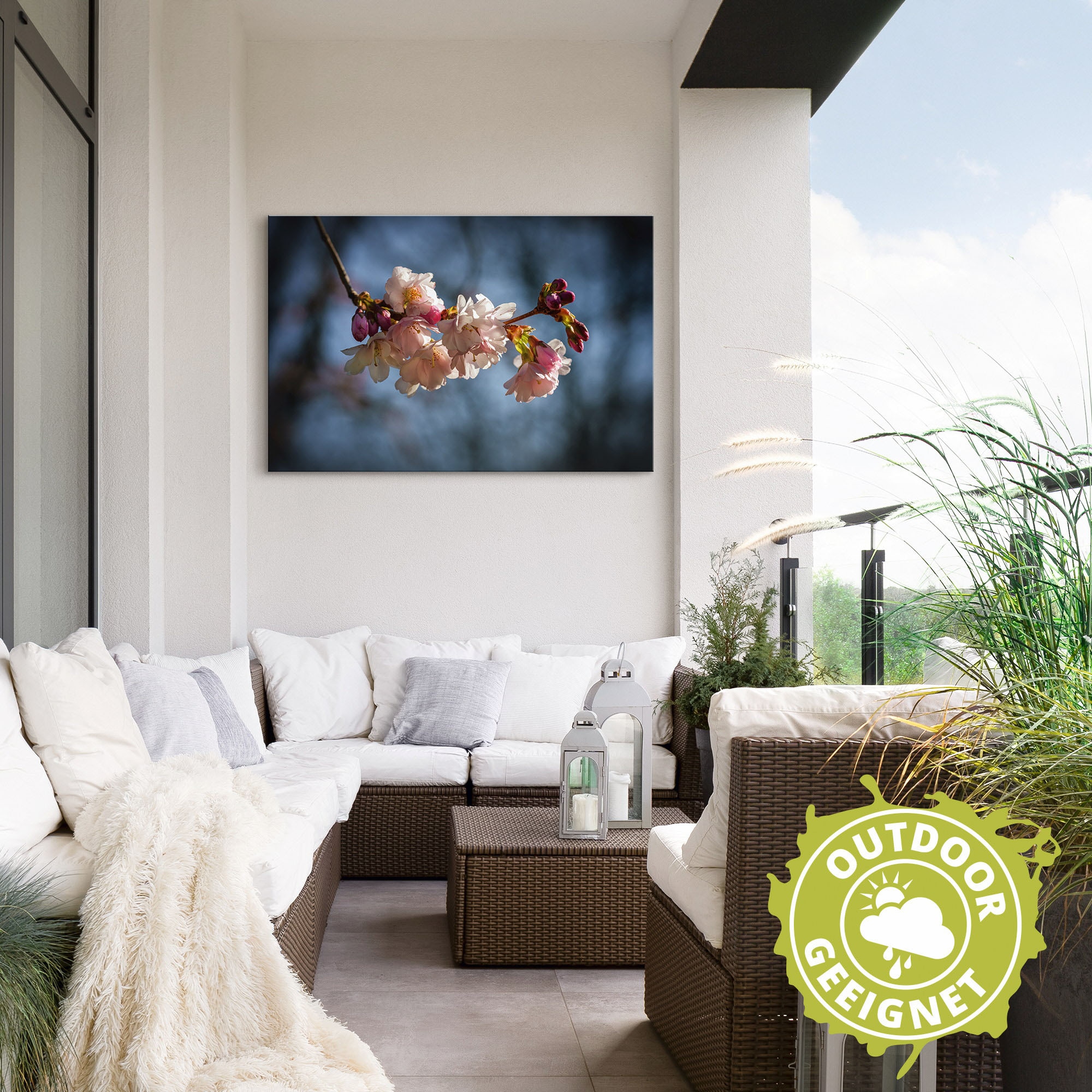 Artland Impression alu-dibond »Kirschblüte im Frühling« 1 cuis tlg. für Innen- und Aussenbereich geeignet, Outdoorbild