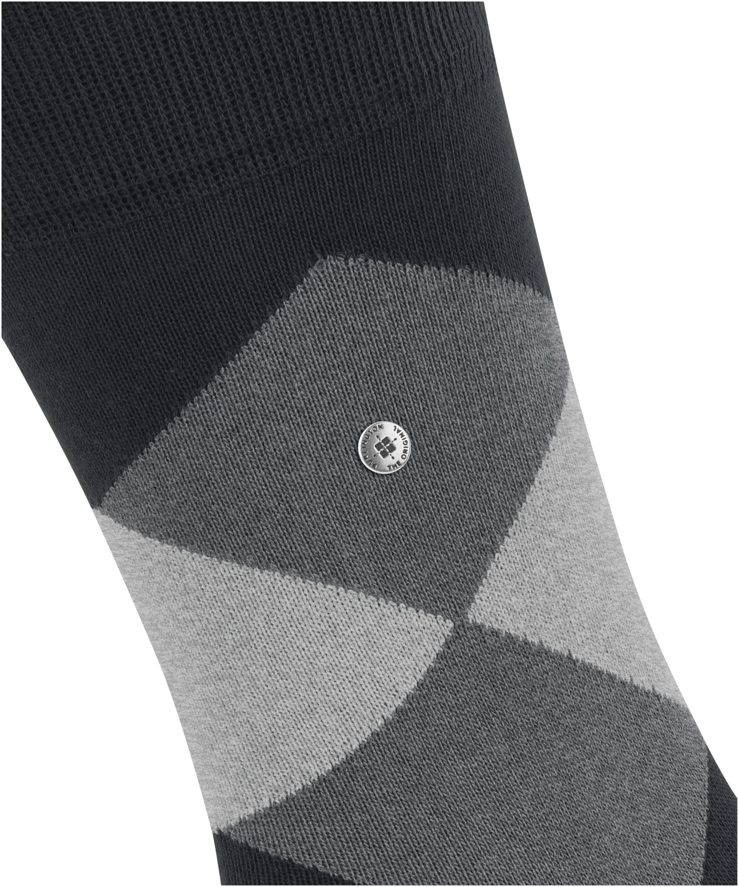 Burlington Socken »Clyde« Einheitsgrösse 40-46, modernes Argyle-Muster, Burlington-Clip