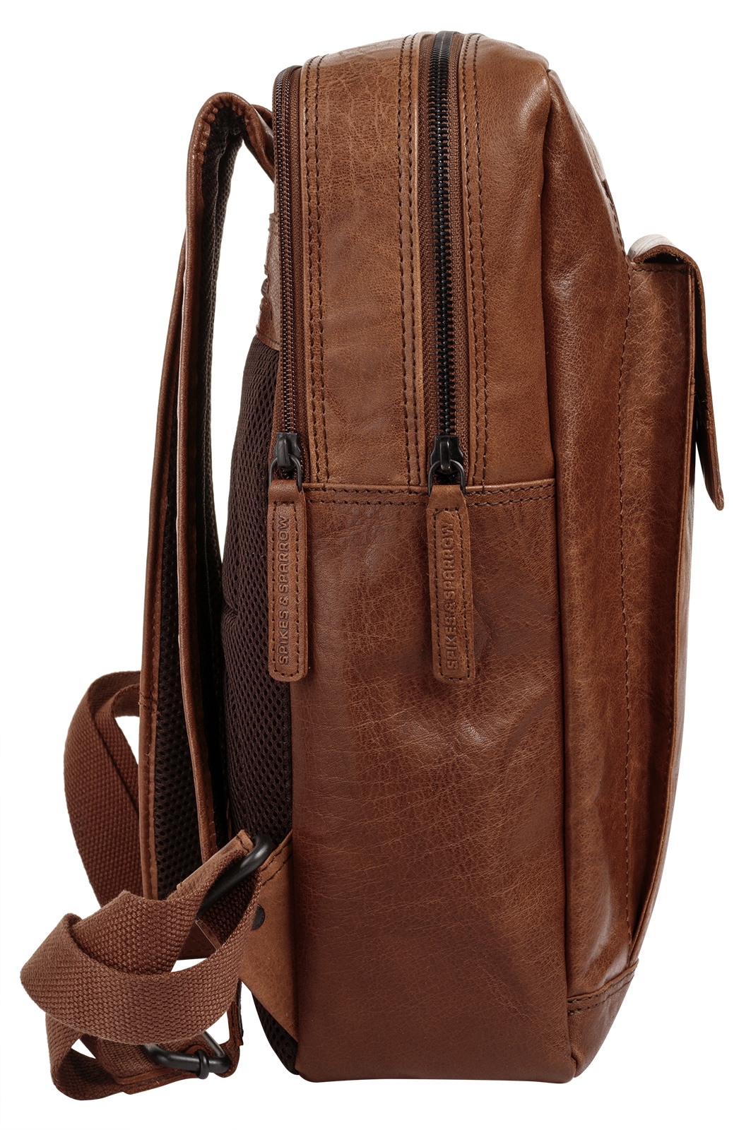 Spikes & Sparrow Sac à dos pour ordinateur portable echt Leder
