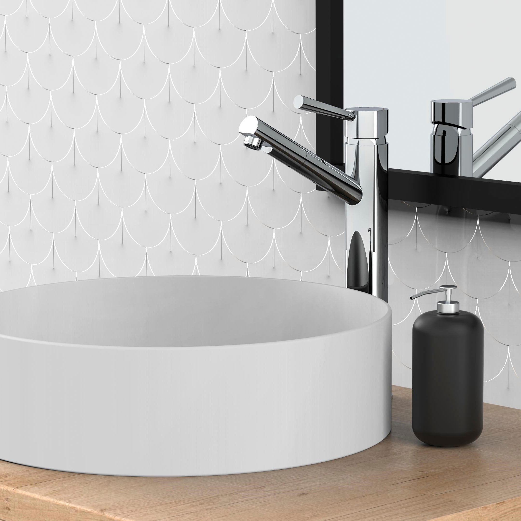 Schütte Waschtischarmatur »Cornwall« Design Wasserhahn Bad für Aufsatz-Waschbecken, Mischbatterie, Chrom