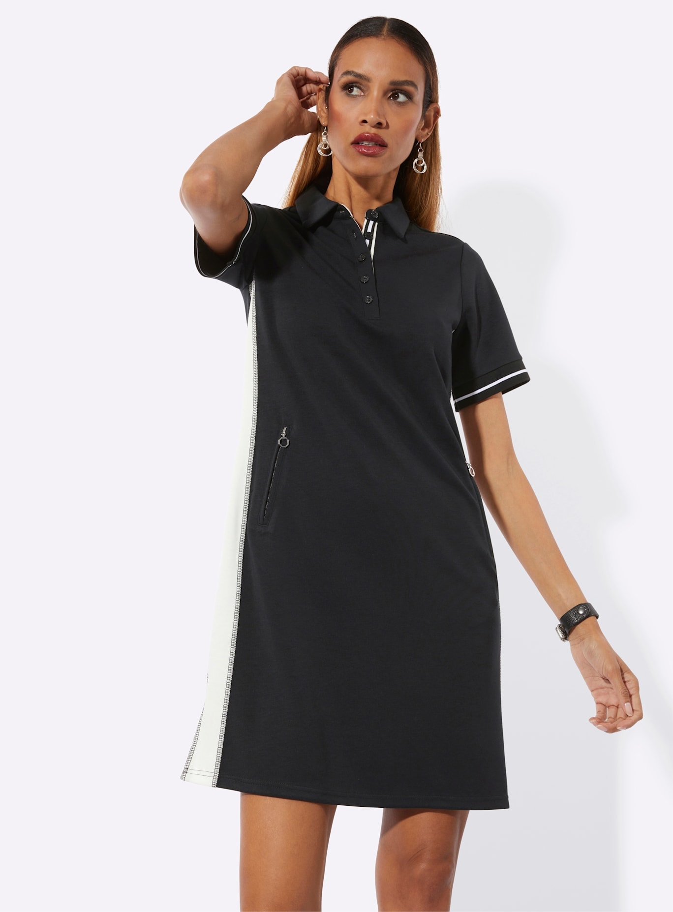 creation L Robe t-shirt »Modal-Mix-Polokleid«