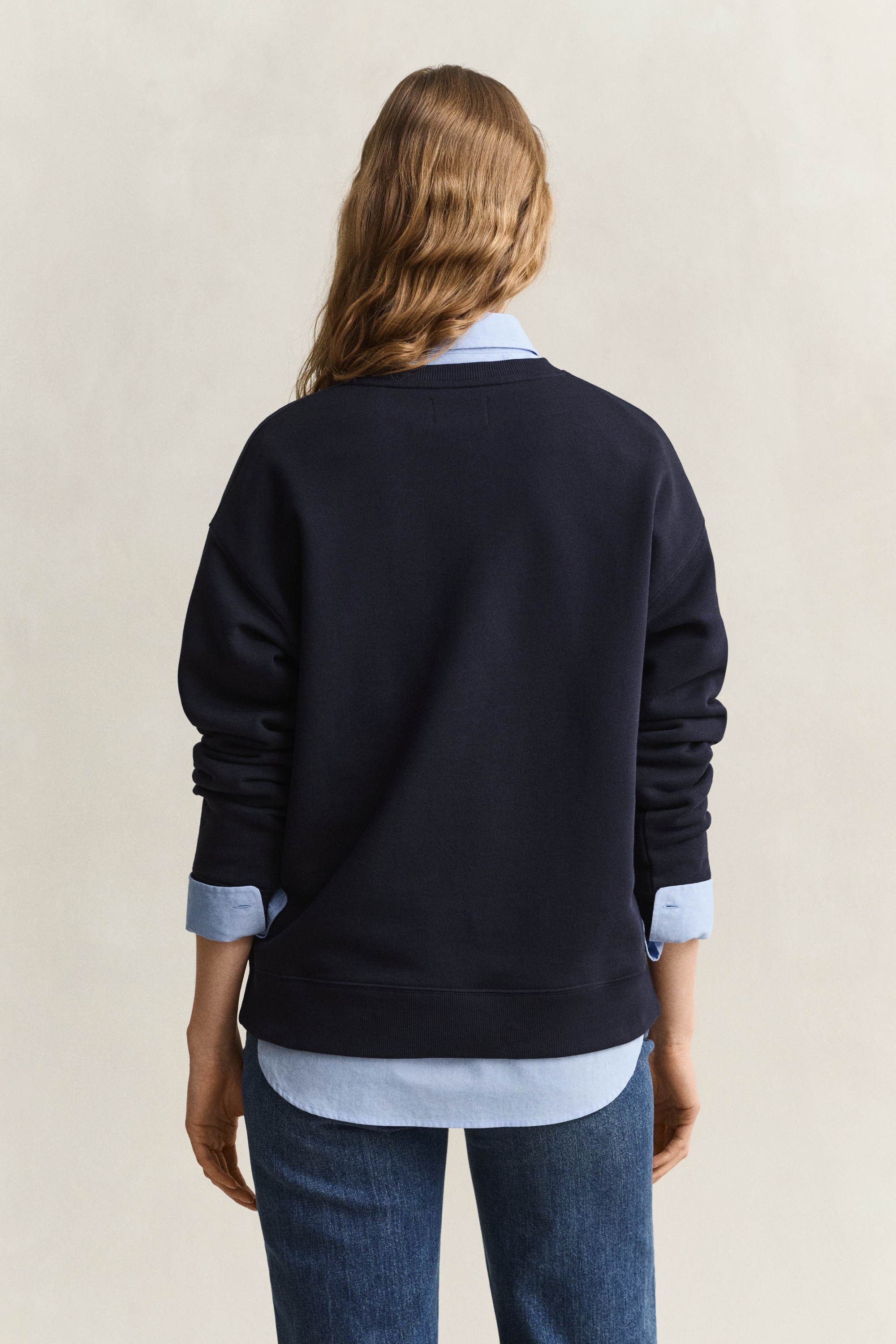 Gant Sweatshirt »GRAPHIC C-NECK SWEAT«, Relaxed fit mit Rundhalsausschnitt
