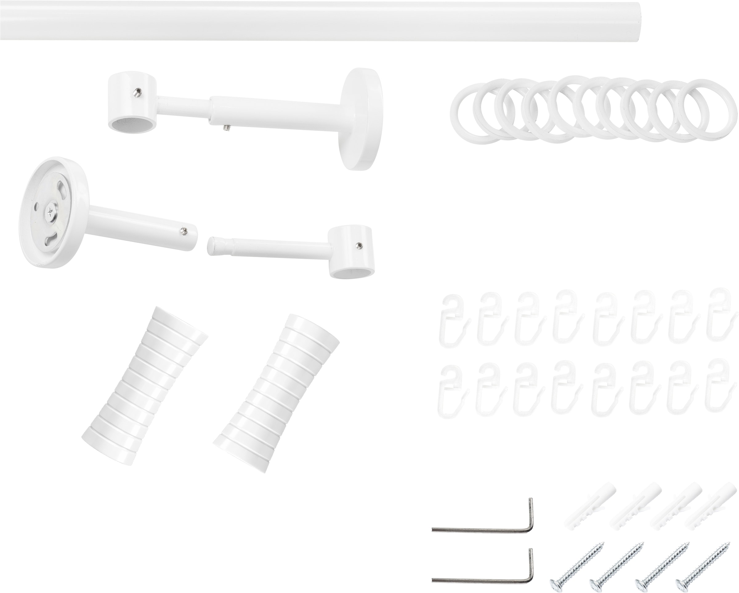 SN DECO GROUP Tringle à rideaux Ø 19 mm Fixmass;kürzbar