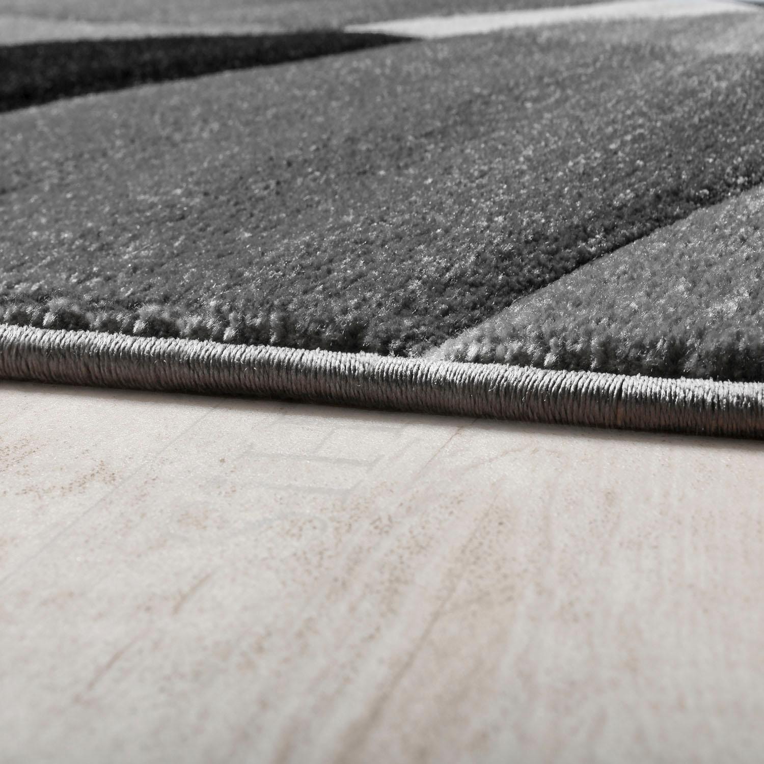 Paco Home Chemin de table »Diamond 664« Rectangulaire 18 mm Höhe Teppich-Läufer, Kurzflor, 3D-Design, modernes geometrisches Muster