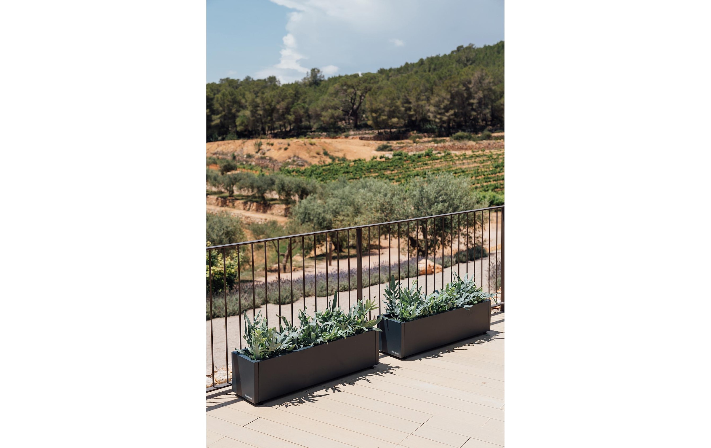 Herstera Garden Bac à plantes »Metall 80 x 25 x 25 cm«