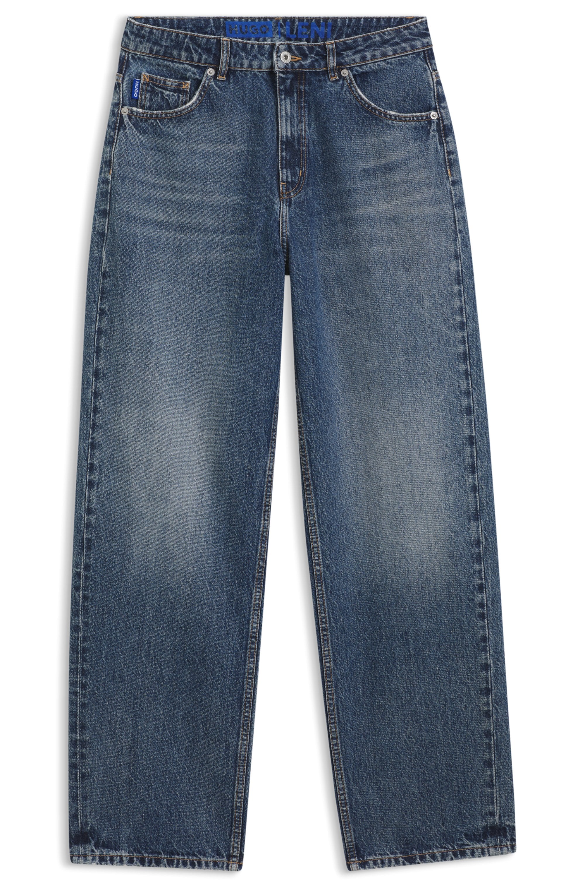 HUGO 5-Pocket-Jeans »Leni« im Loose Fit mit niedriger Bundhöhe