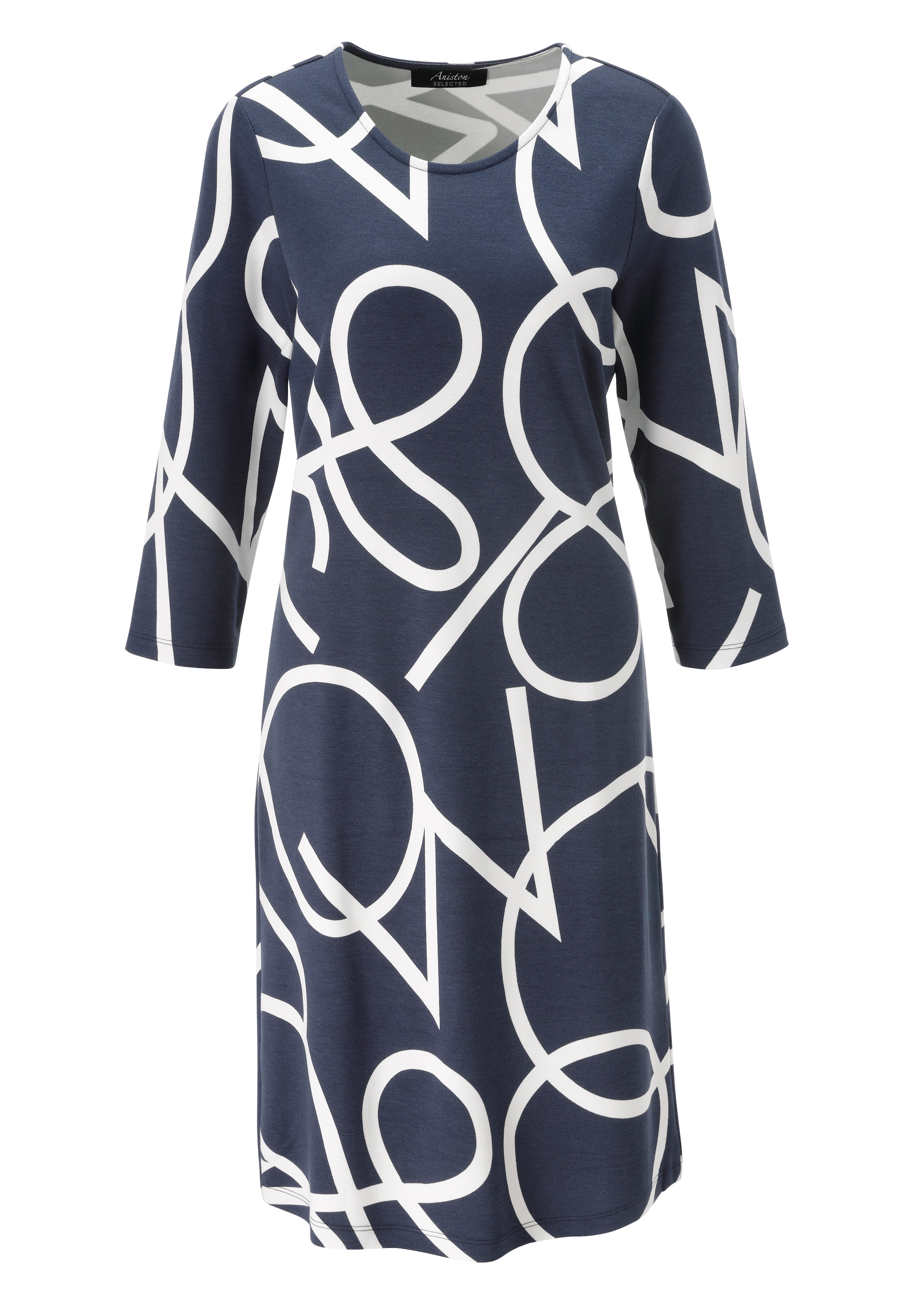 Aniston SELECTED Robe en jersey avec motif intégral élégant