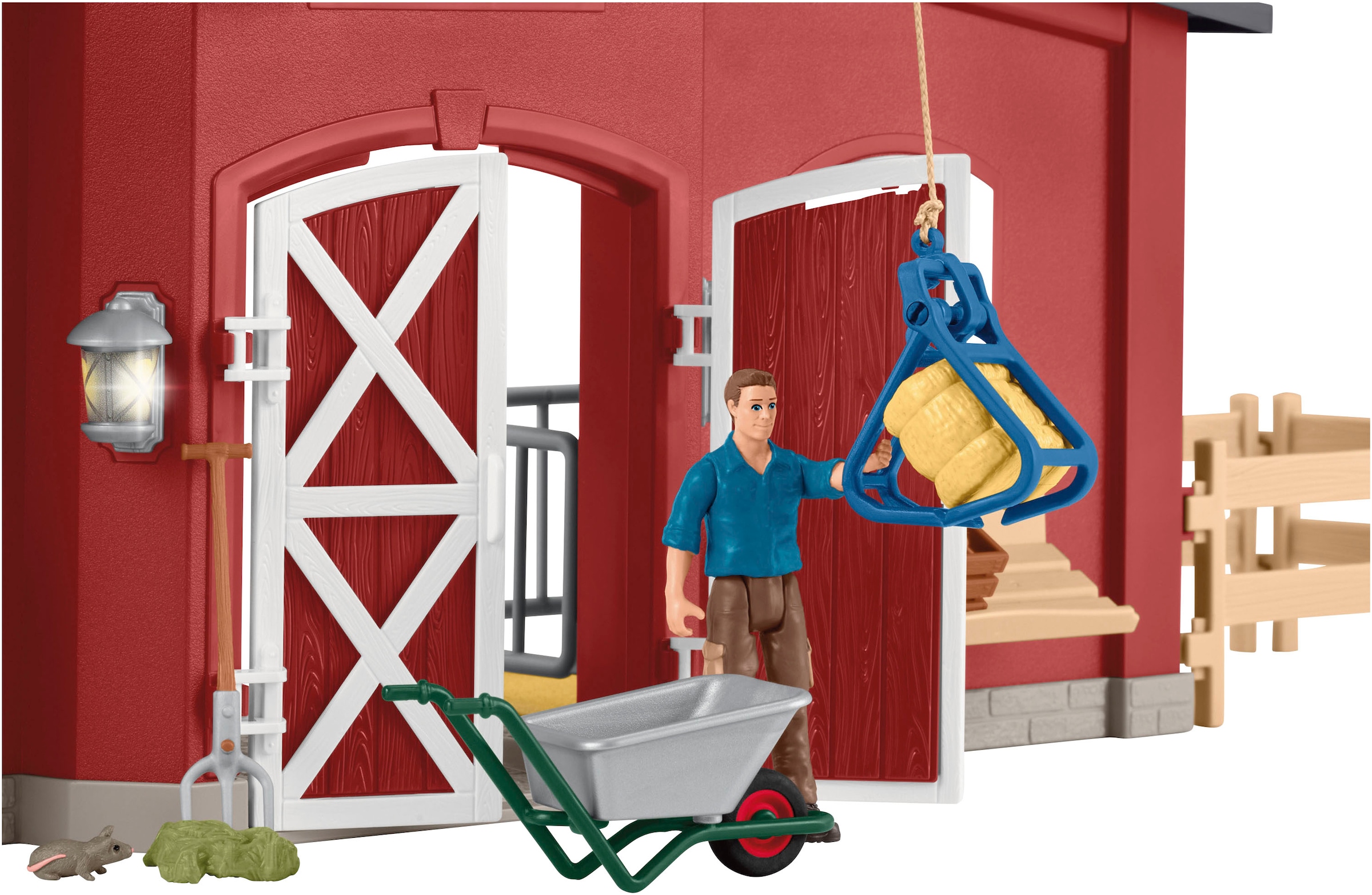 Schleich® Monde de jeu »FARM WORLD, Grosse Farm rot (42606)« Made in Europe