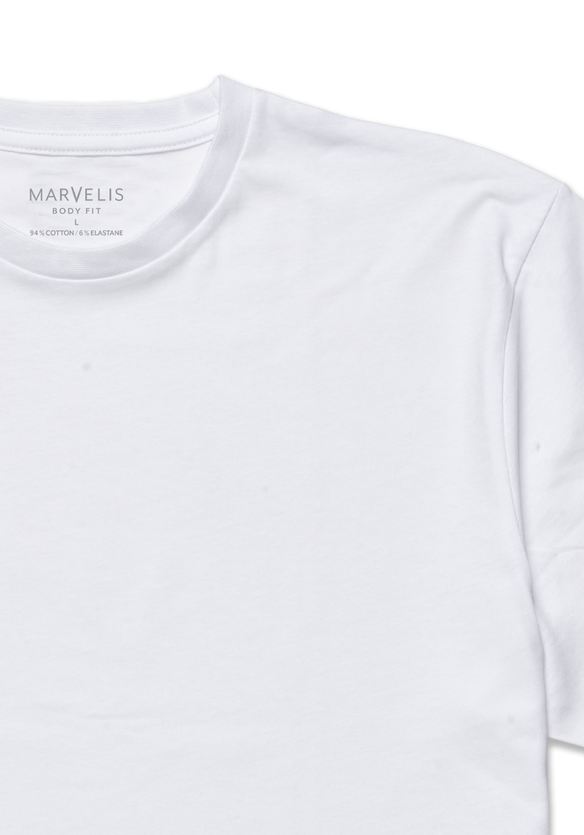 MARVELIS T-shirt 2 lot de deux, coupe body fit