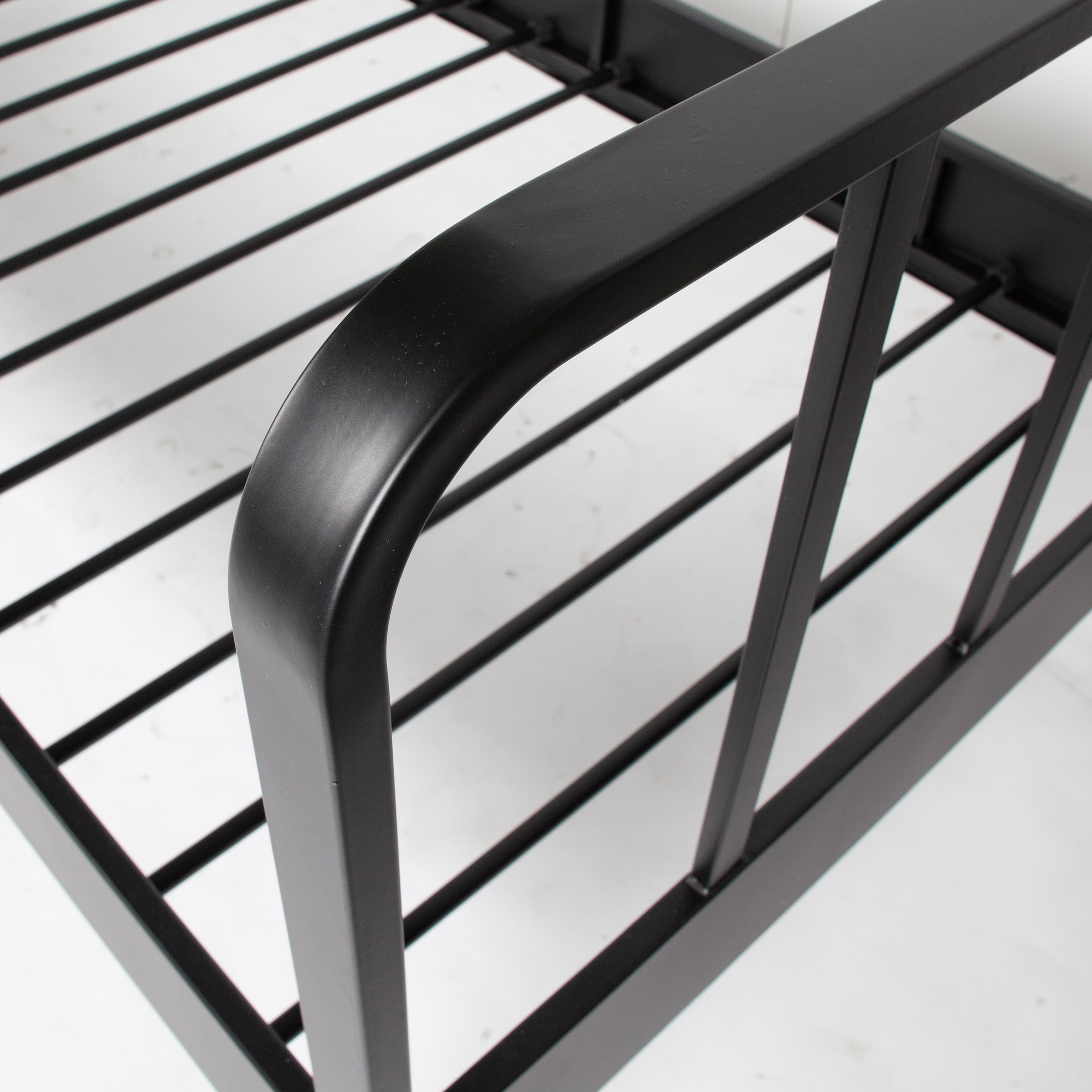WOOOD Sommier »Mees tahlrahmen pulverbeschichtet mit Kopf- und Fussteil« Dimensions du matelas 120x200 cm, capacité de charge 150 kg