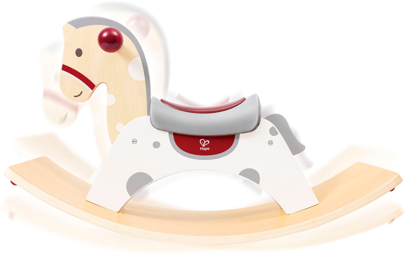 Hape Cheval à bascule »2in1-Schaukelpferd und Balance-Board«