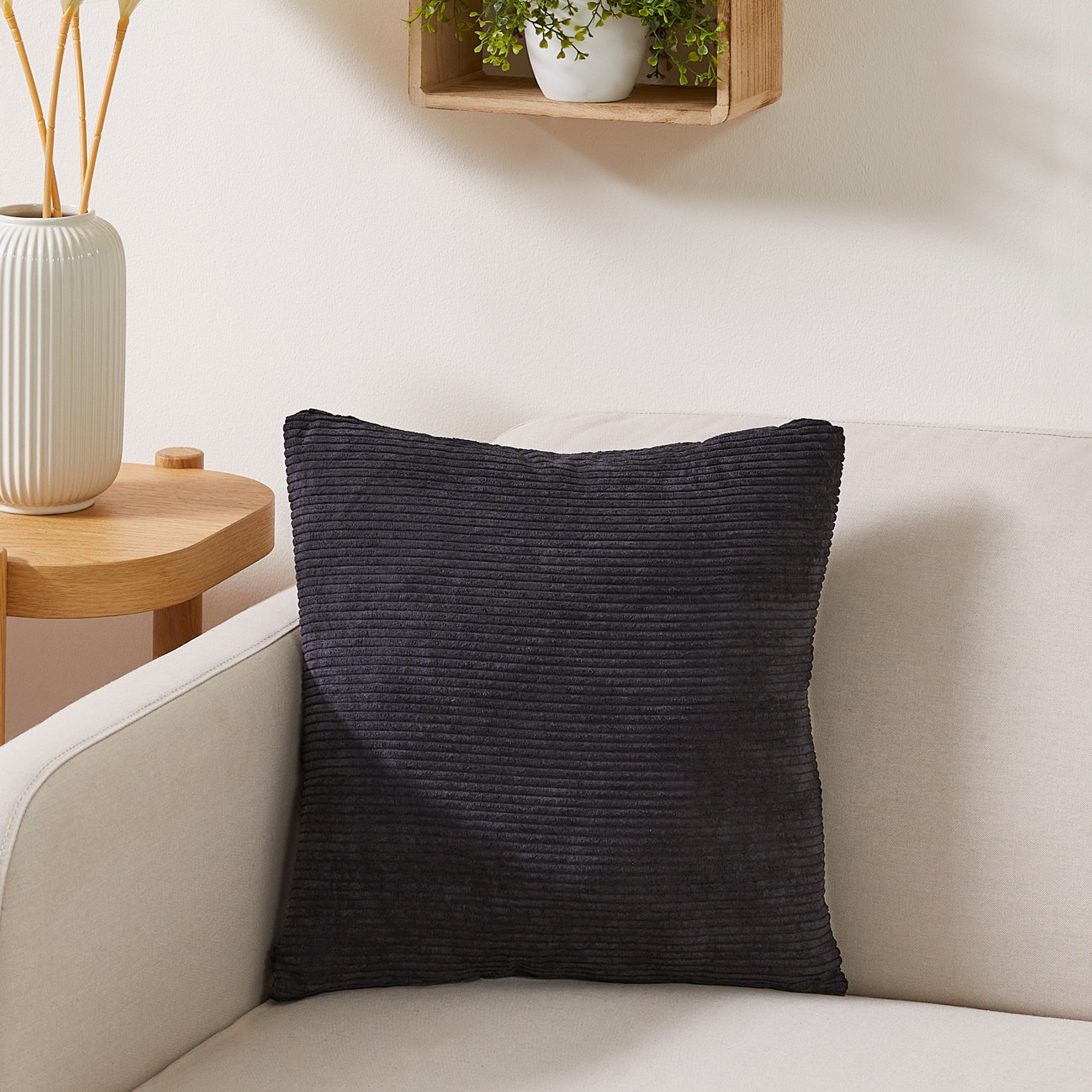 Andiamo Coussin décoratif »Cord Kissen Emy, Kissenhülle mit Füllung« coussin de canapé, carré, 40x40 ou 30x50 cm, également disponible en lot de 4