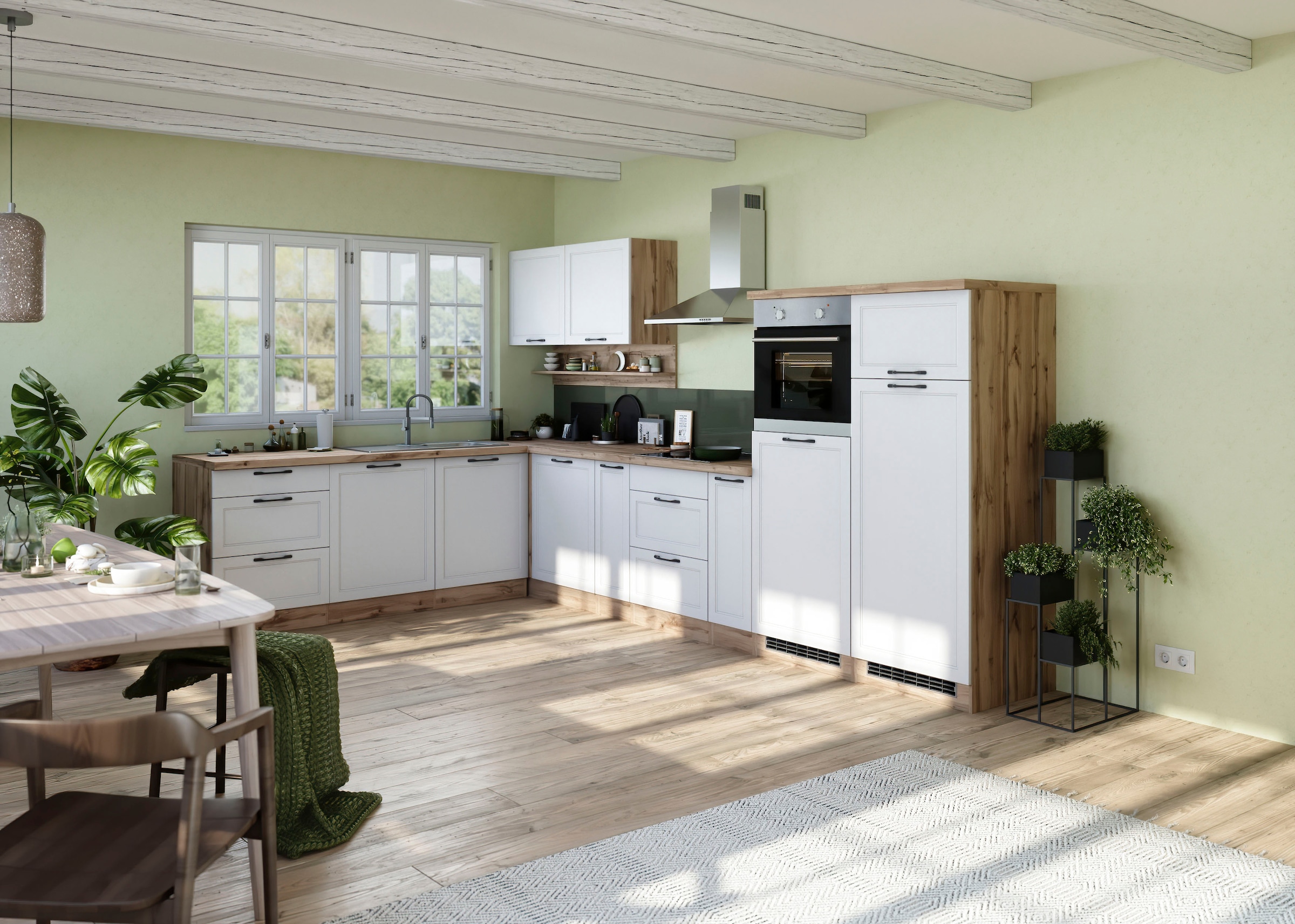 KOCHSTATION Winkelküche »KS-Lana« Stellbreite 240/360 cm, wahlweise mit E-Geräten