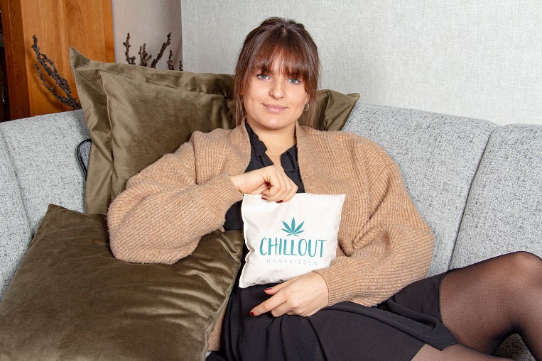 herbalind Oreiller aux herbes »Hanfkissen Chillout 5027«