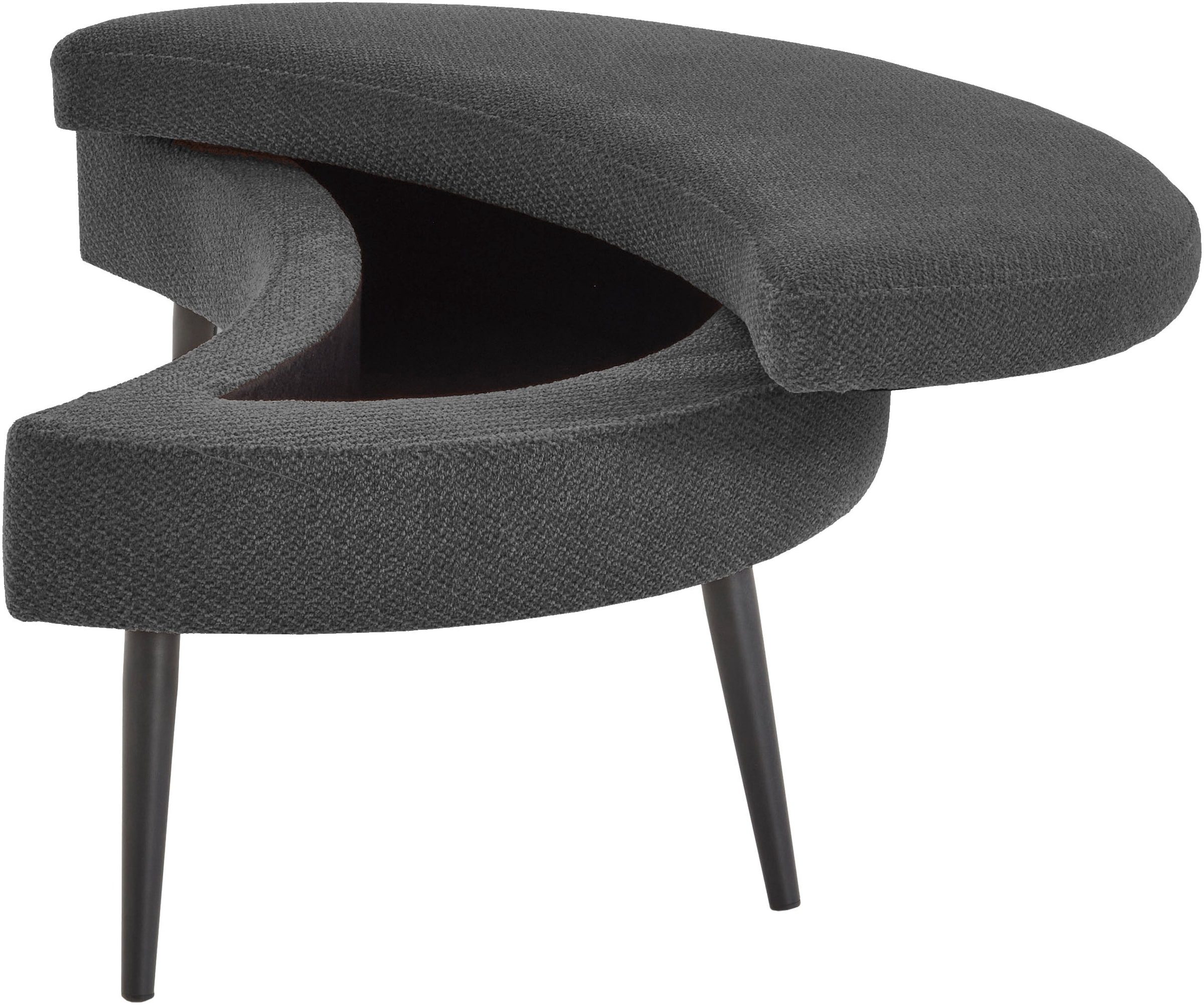 GOODproduct Canapé 2 places »Riko Sessel, B: 110 cm, Sitzhöhe: 44 cm« fauteuil XXL, avec pouf de rangement, dossier & 4 coussins décoratifs