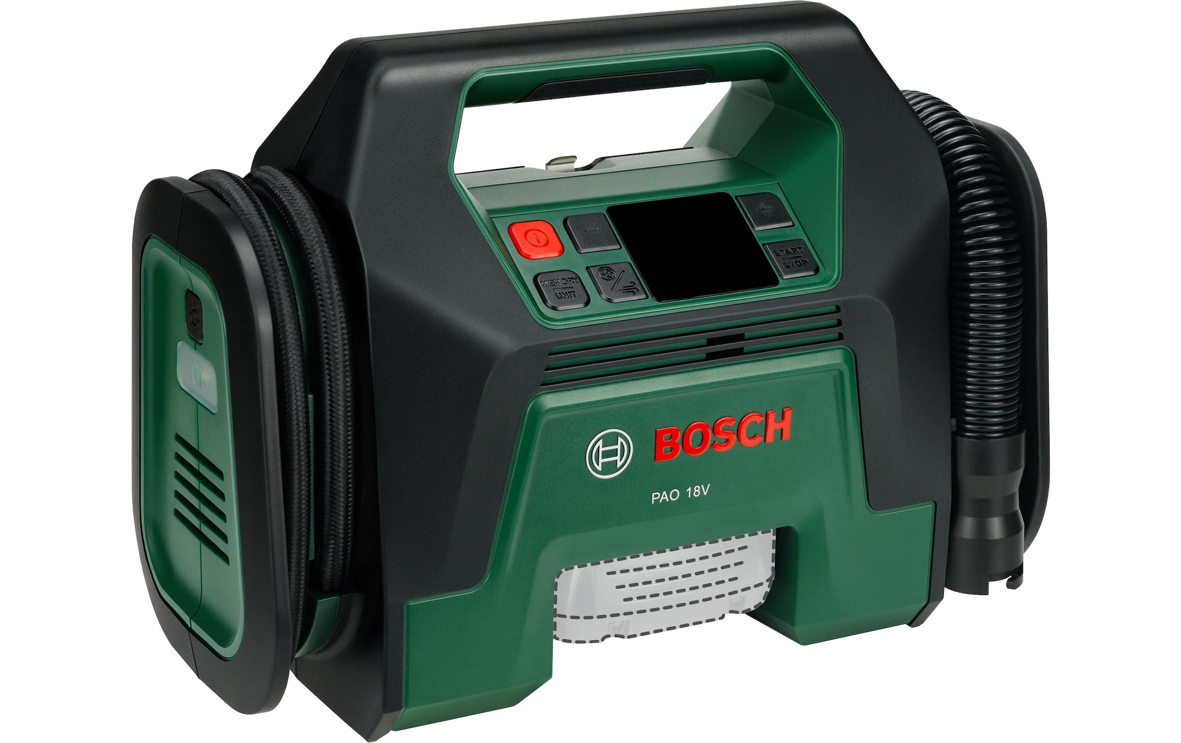 BOSCH Compresseur manuel à batterie »PAO 18V solo« pour pneus et grands bateaux pneumatiques, sans batterie ni chargeur