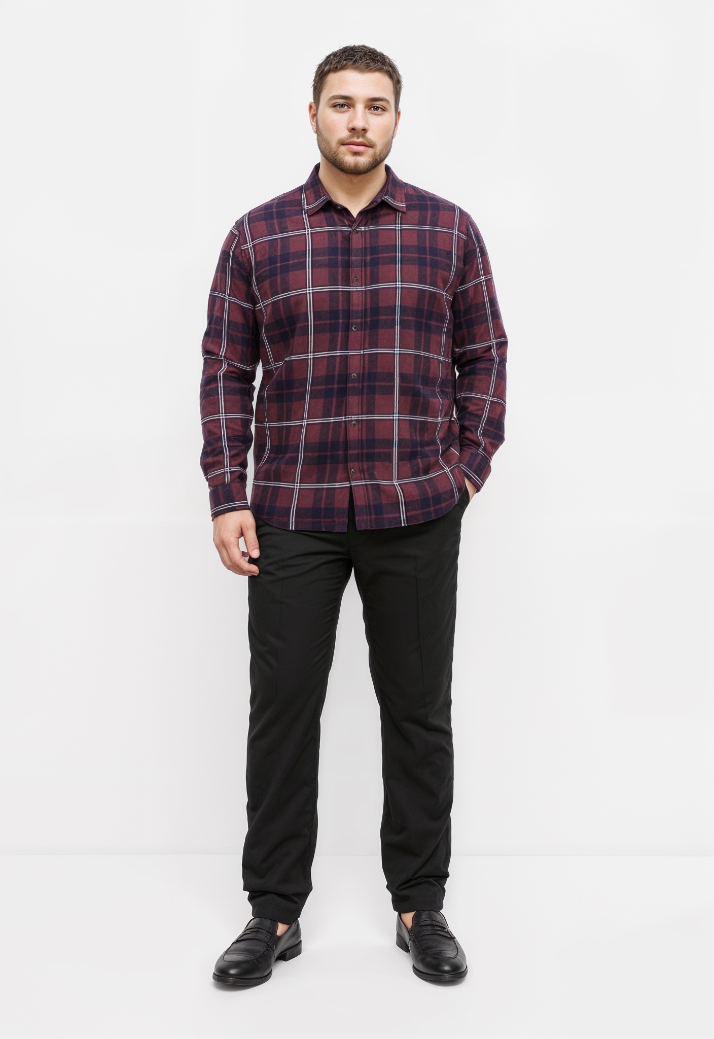 Jack & Jones PlusSize Langarmhemd »JJJOSHUA FALL FLANNEL SHIRT LS PLS«