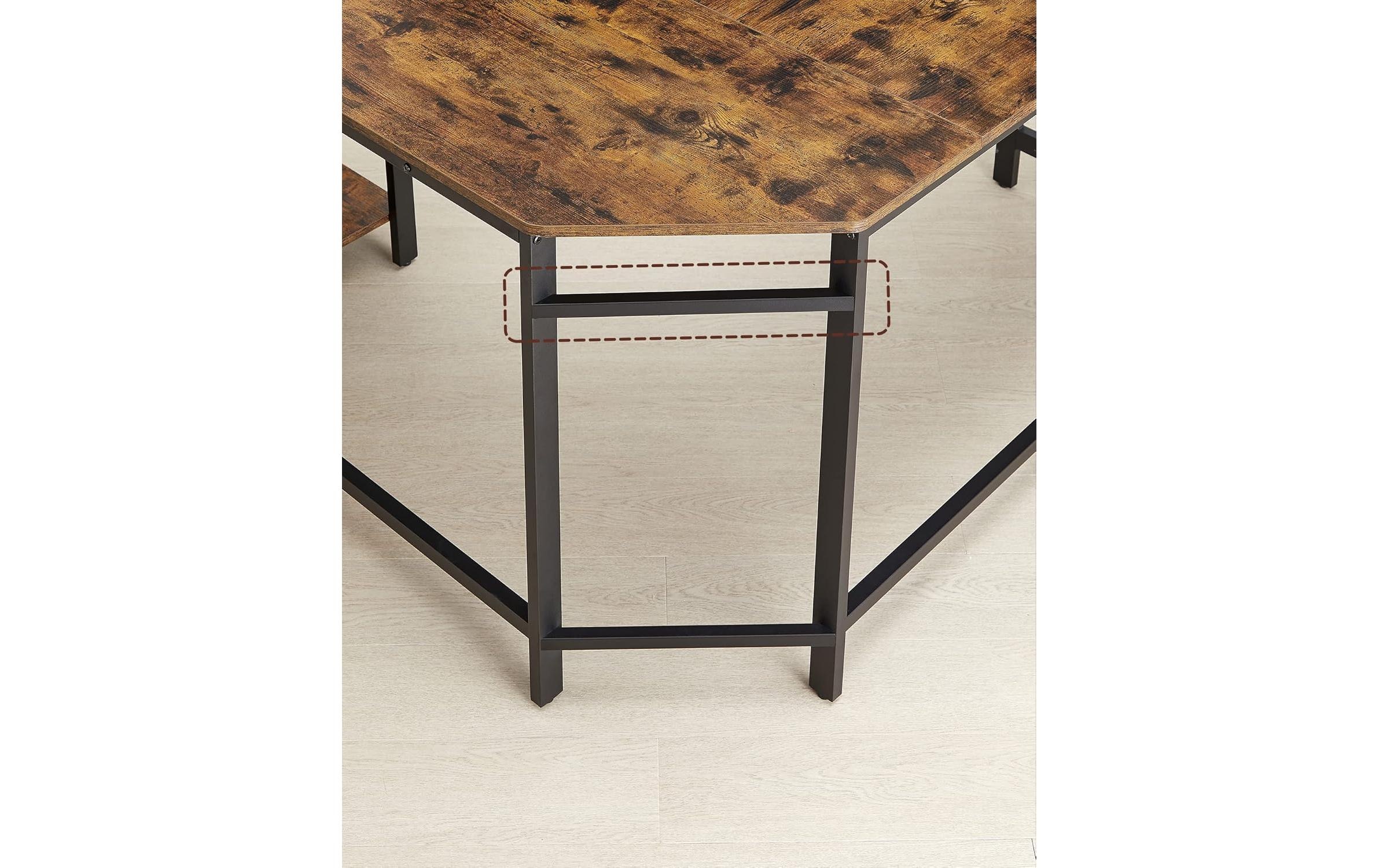 VASAGLE Bureau »in L-Form 138 x 138 cm«