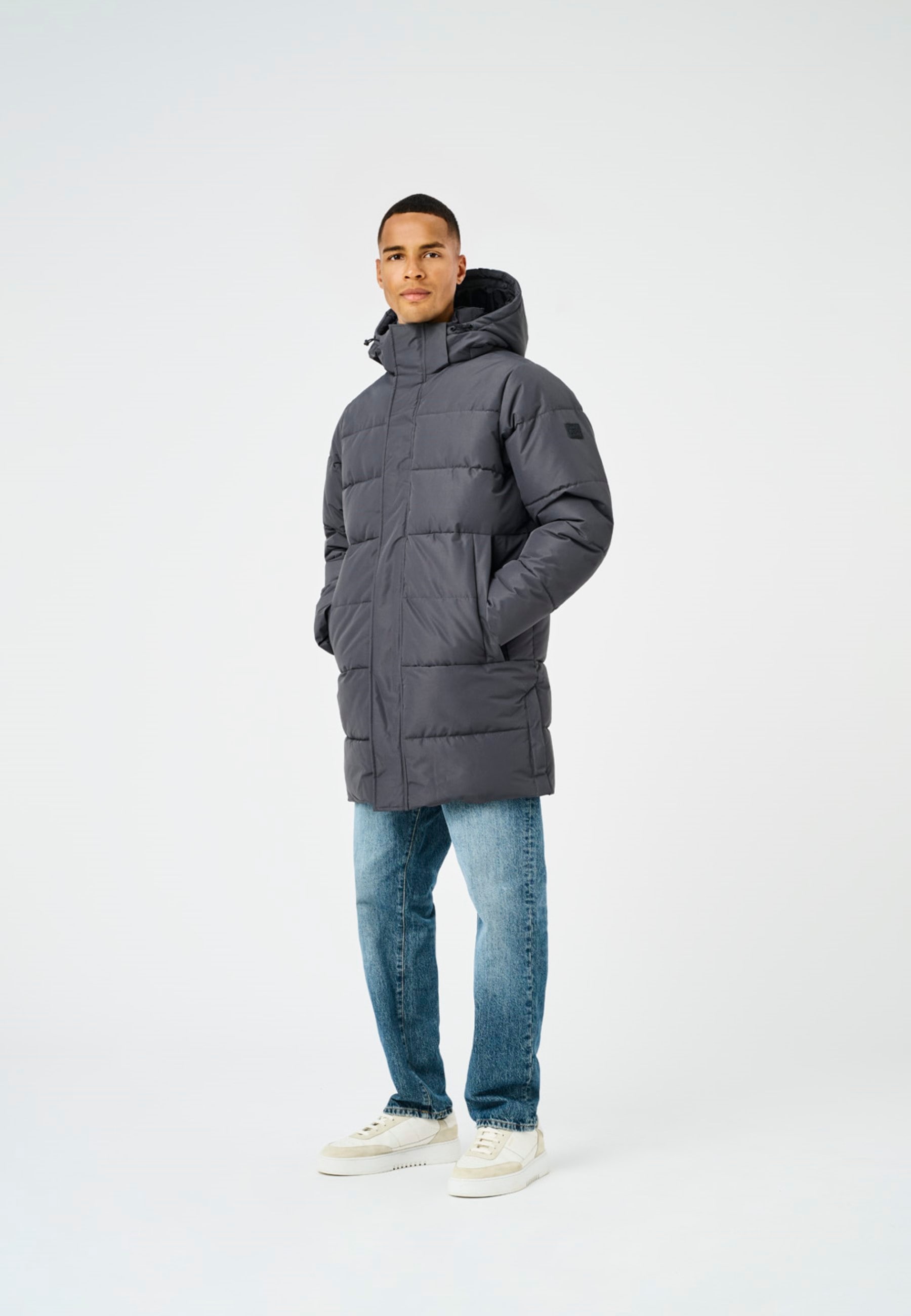ONLY & SONS Veste matelassée »ONSCARL LIFE LONG QUILTED COAT NOOS OTW« mit Kapuze
