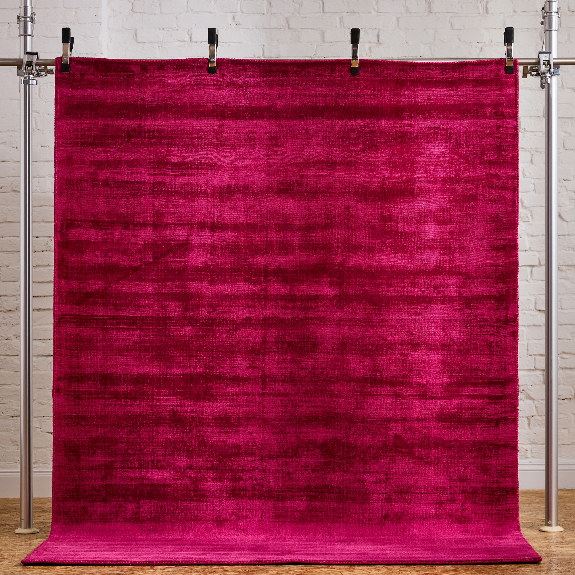 TOM TAILOR HOME Tapis »Shine uni« Rectangulaire 8 mm Höhe Handweb Teppich, 100% Viskose, handgewebt, mit elegantem Schimmer