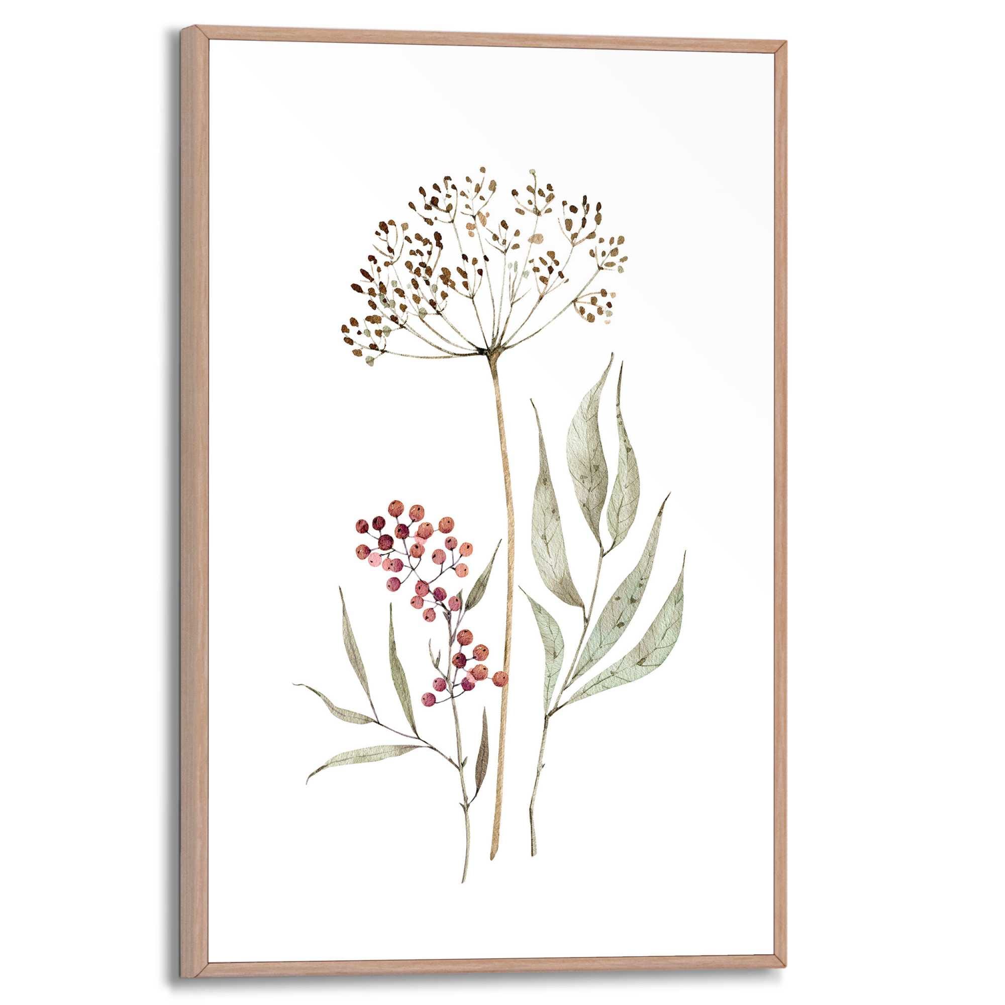 Reinders! Tableau avec cadre »Aqua Flowers«