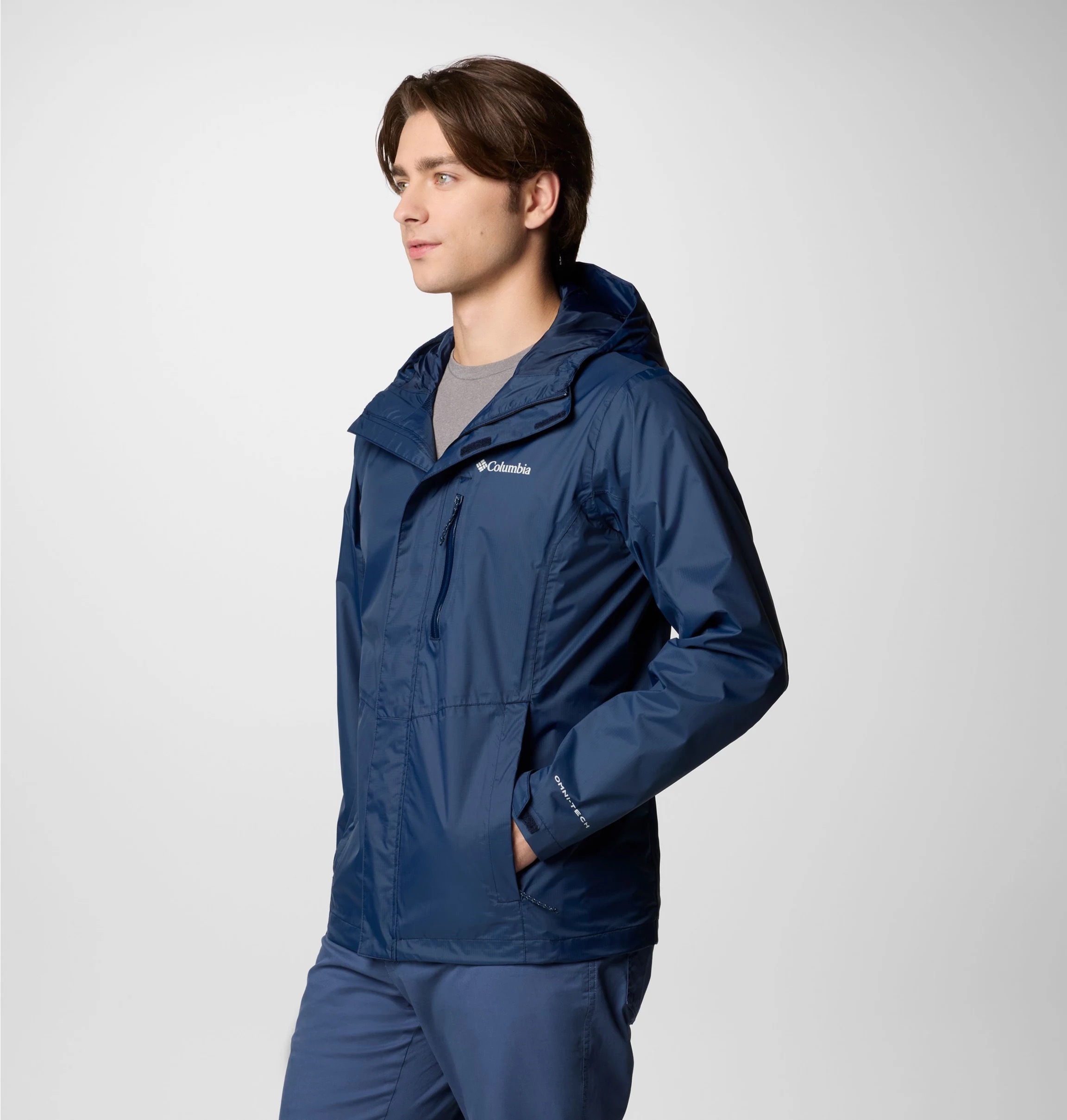Columbia Regenjacke »Pouring Adventure III Jacket« sportliche Logostickerei, wasserdichtes und winddichtes Material