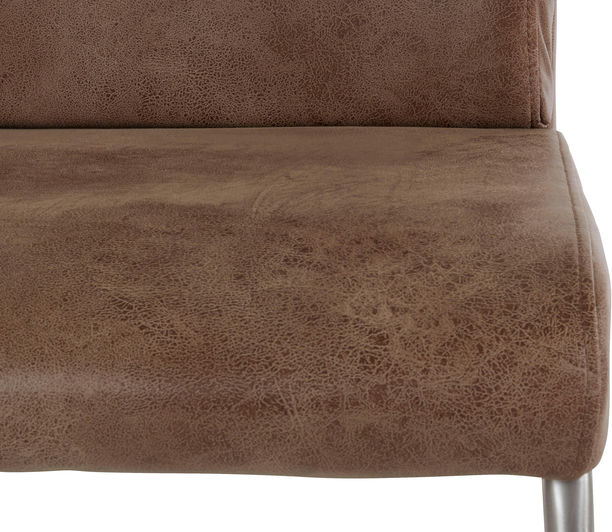 HELA Chaise de salle à manger »Paula Freischwinger« (Set) 2 cuismit Echtedelstahlgestell, 2 oder 4 Stück