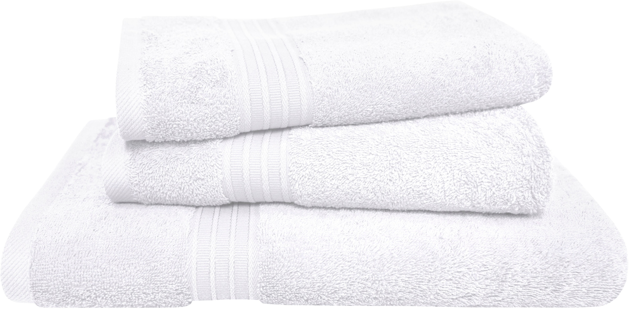 Dyckhoff Set de serviettes »Siena« Set 3 cuis Frottee mit Bordüre; 2 Handtücher (50x100cm), 1 Duschtuch (70x140cm)