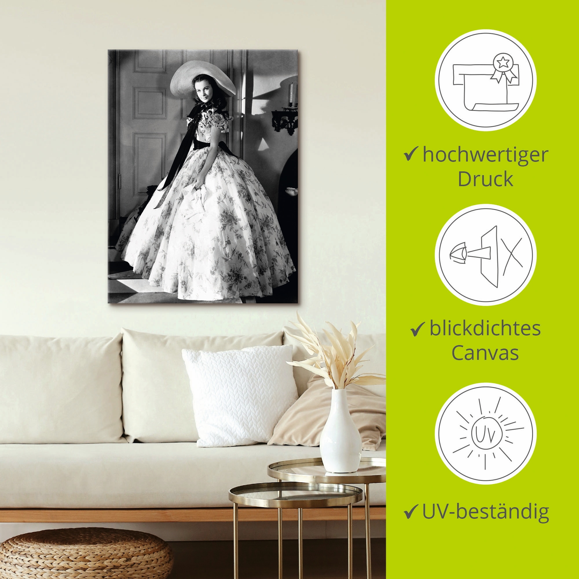 Artland »Vom Winde verweht II« Film 1 Stk. tlg. auf Holzrahmen gespannt