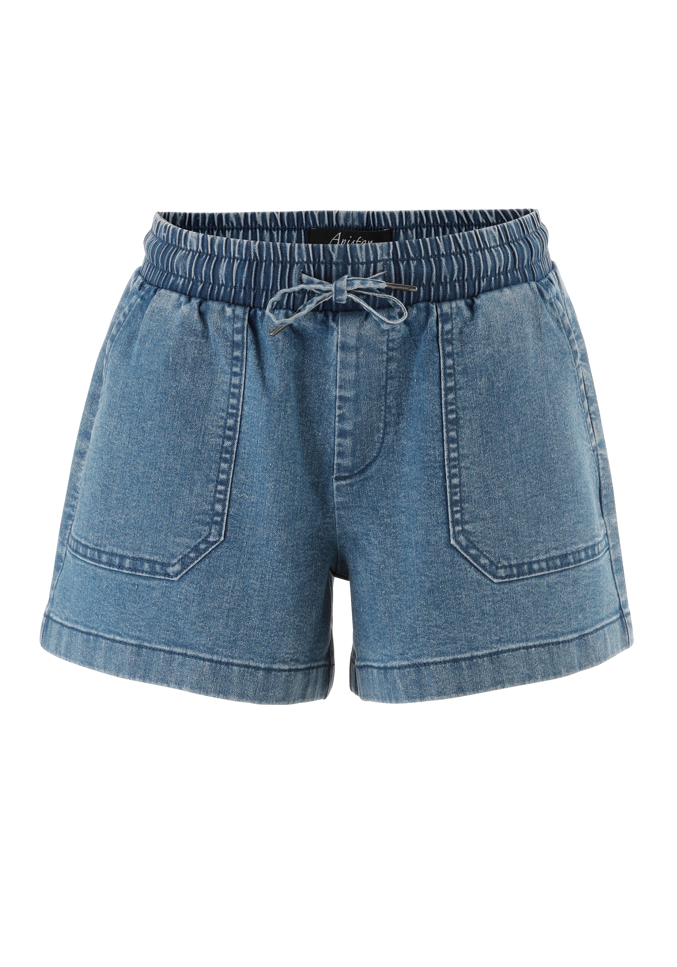 Aniston CASUAL Short  in trendiger Used-Waschung - NEUE KOLLEKTION