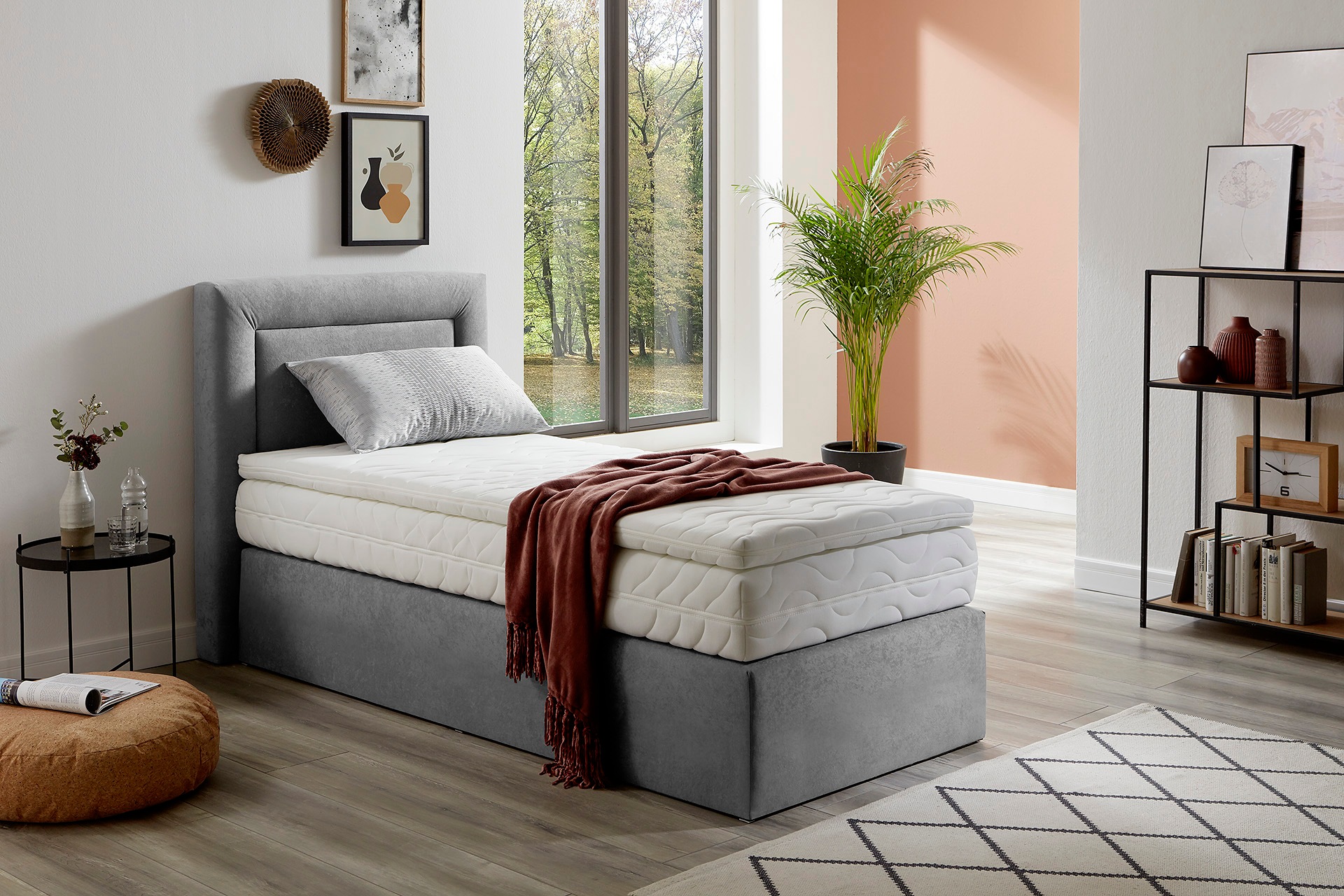 Westfalia Schlafkomfort Boxspringbett wahlweise mit Bettkasten und Topper