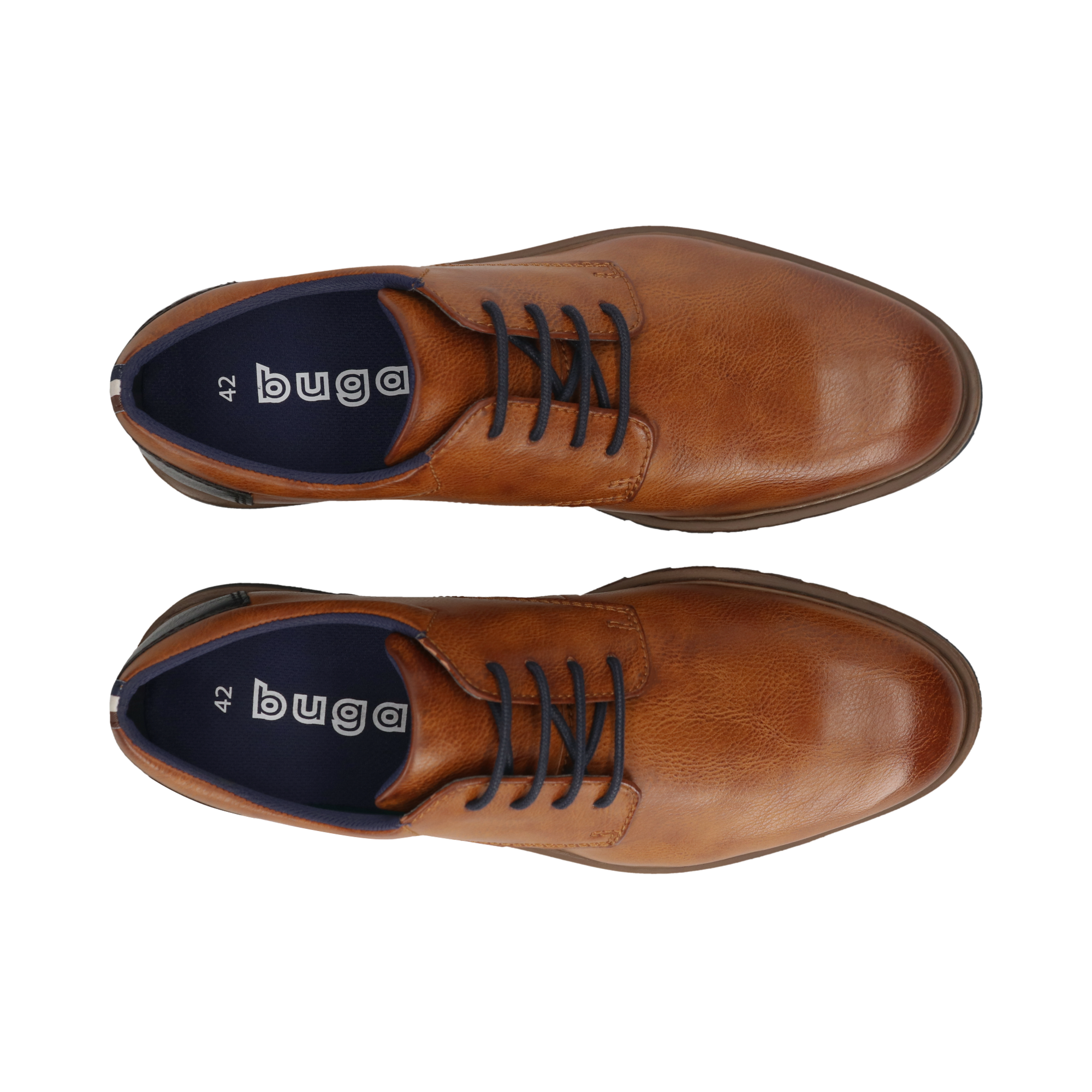 bugatti Chaussure à lacets  Blockabsatz, Businessschuh, Abendschuh mit Logoprägung