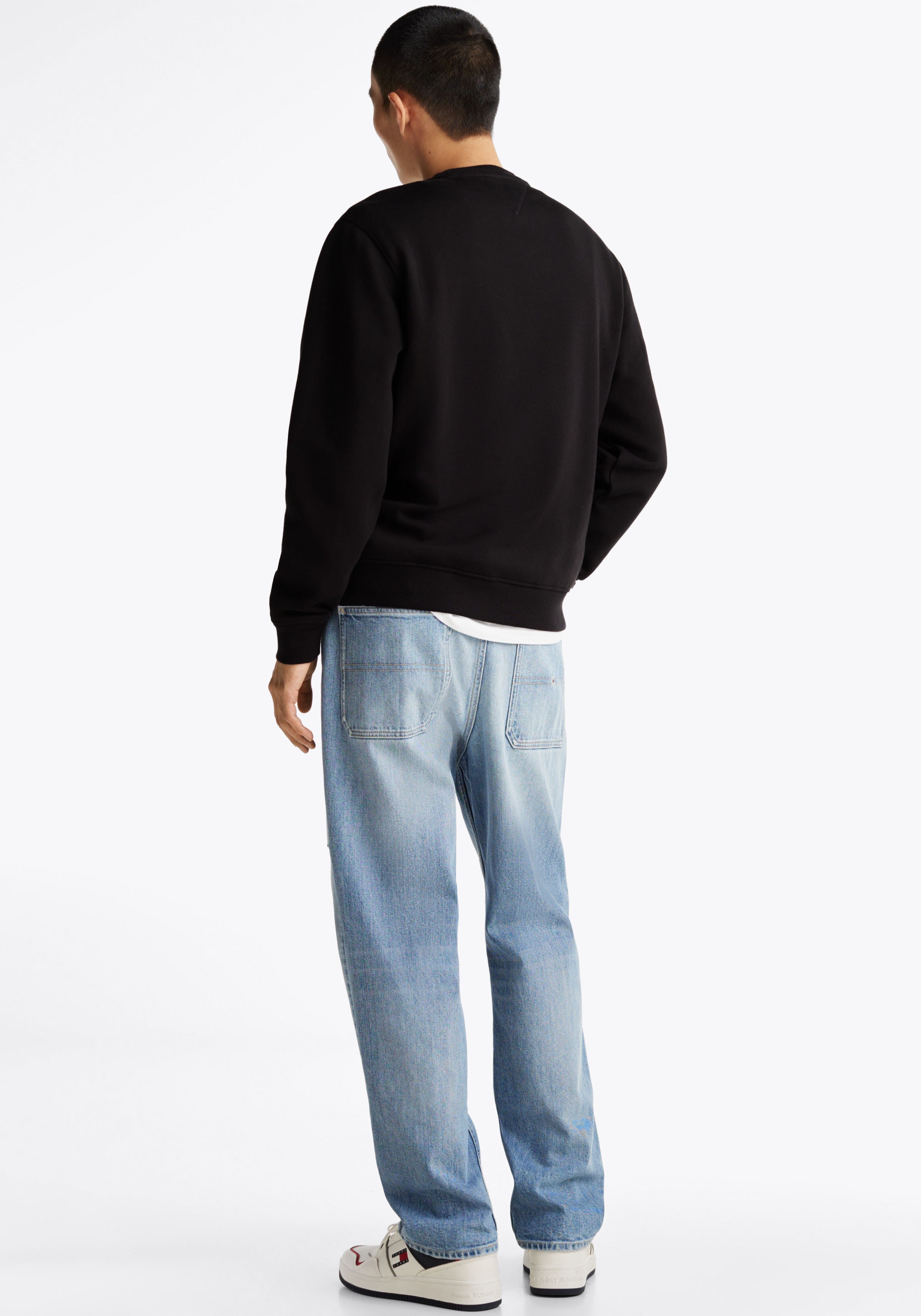 Tommy Jeans Sweat-shirt »TJM REGULAR FLAG CREW NECK«, Avec logo de marque brodé au niveau de la poitrine
