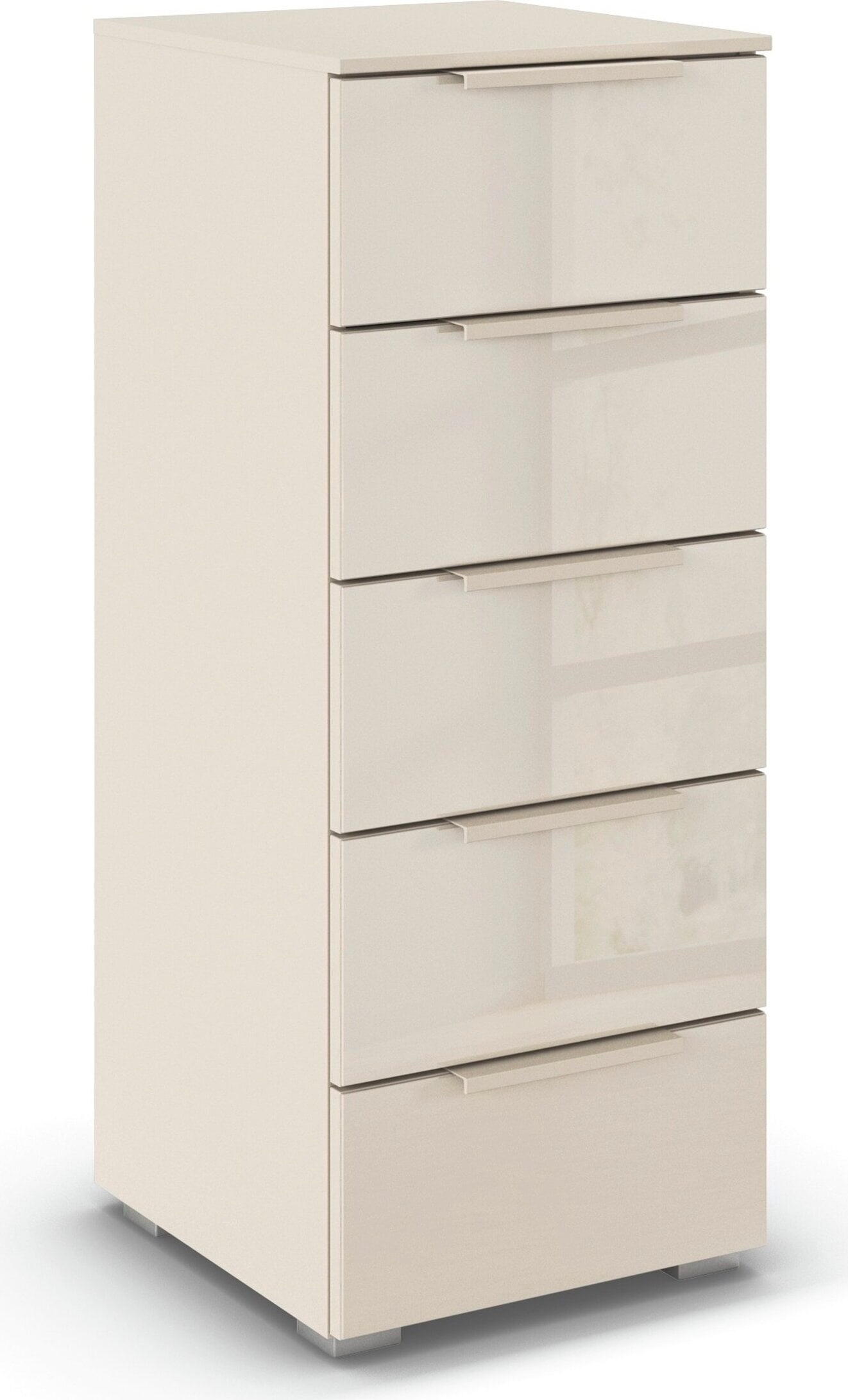 rauch Schubkastenkommode »Highboard Sideboard Kommode MONTCLAR Frontauswahl Dekor/Hochglanz/Glas« in 2 Breiten: 40 oder 80 cm / Höhe 100 cm, inkl. Soft-Close-Funktion,  mit 5 geräumigen Schubladen, viele Griffvarianten MADE IN GERMANY