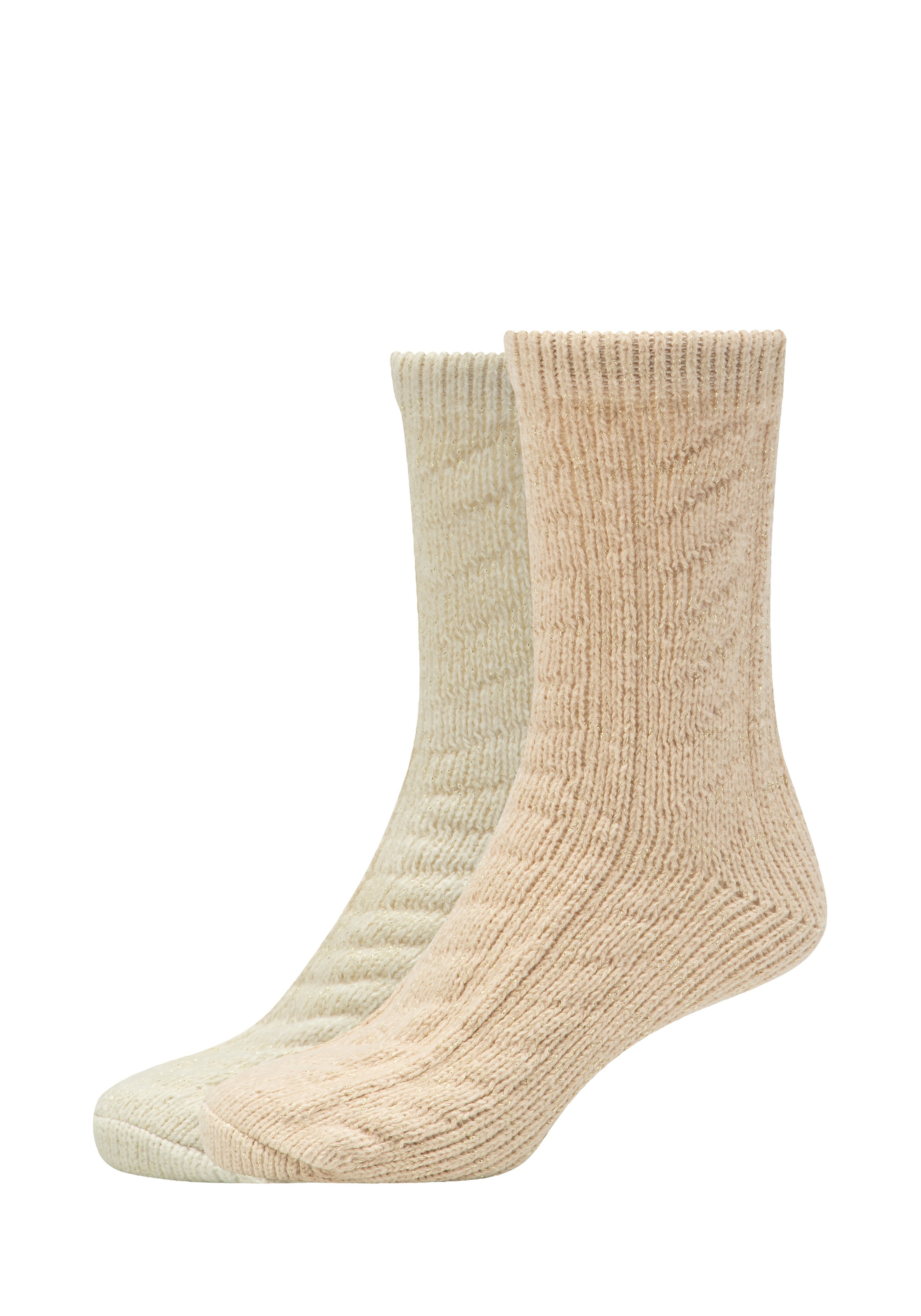 s.Oliver Socken »warm & cozy« 4 Paar tlg. mit Zopfmuster